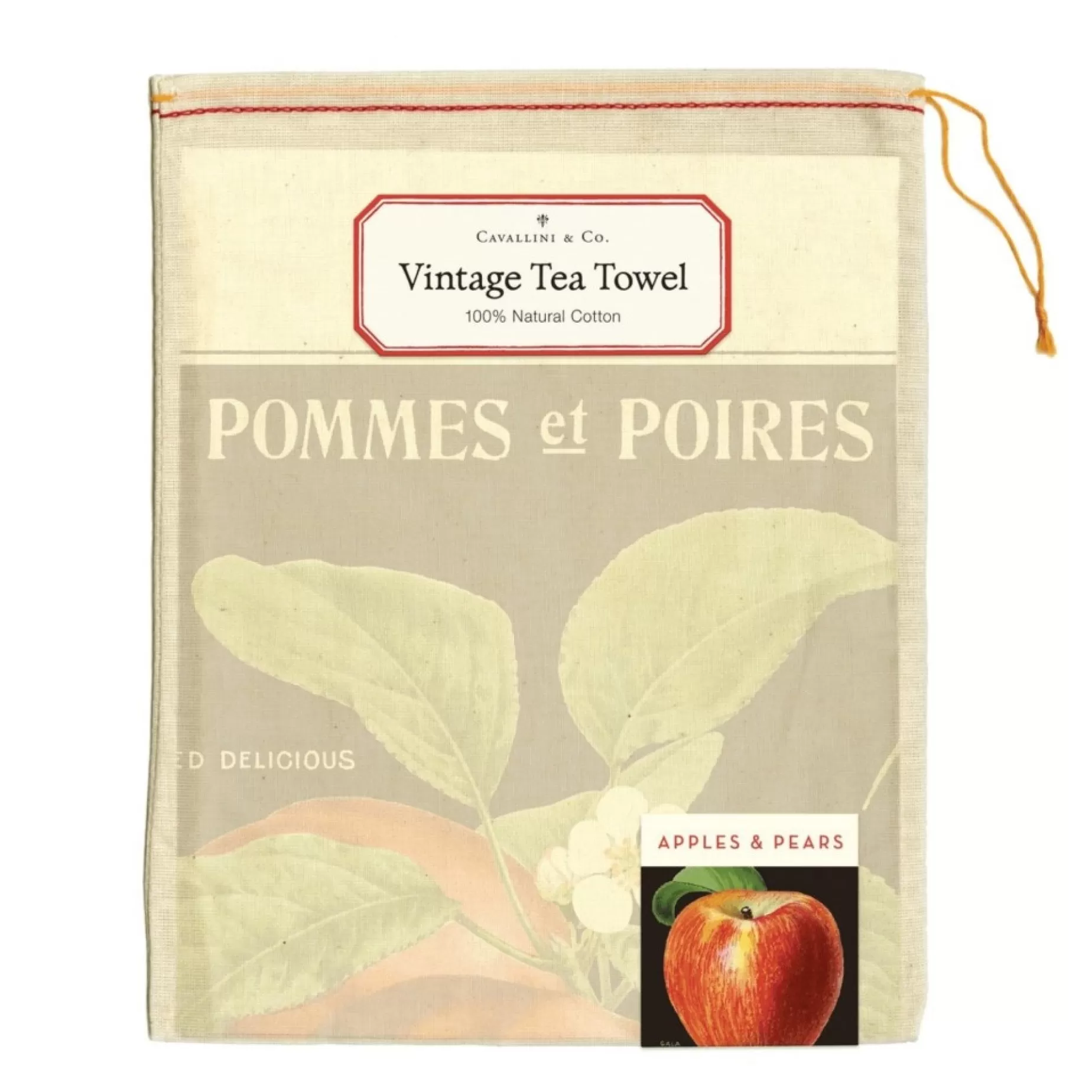 Apples And Pears Tea Towel<Cavallini Papers & Co. Inc New