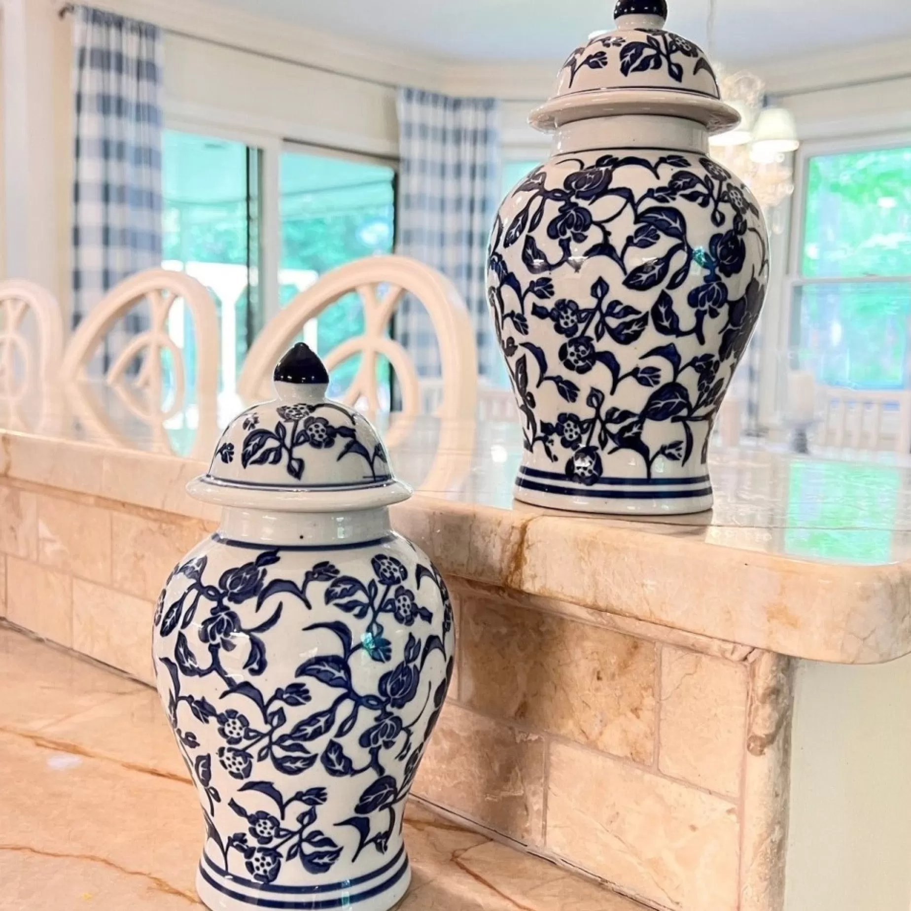 Blue And White Ginger Jar - Chinoiserie Ginger Jar<Danny's Fine Porcelain Best Sale