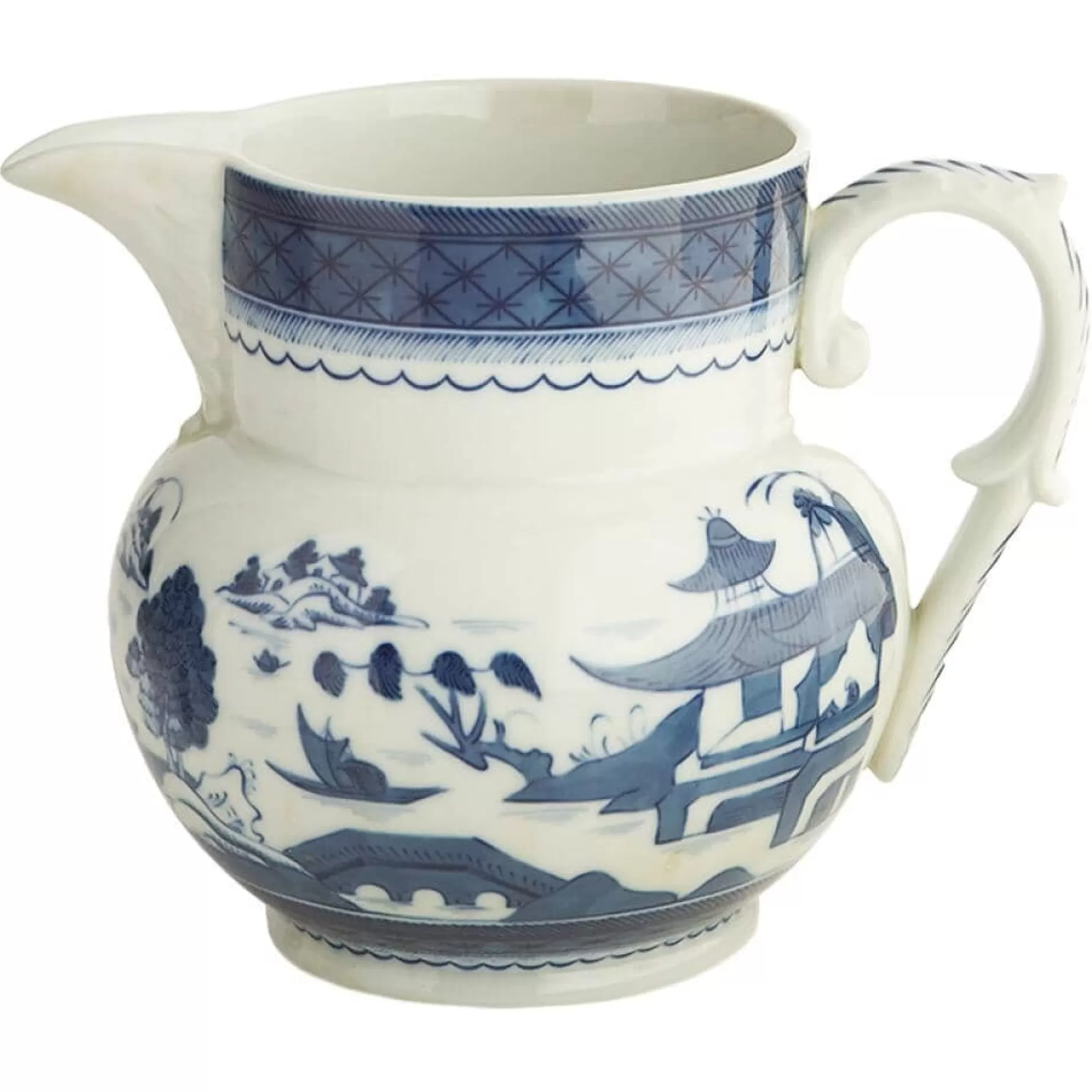 Blue Canton 6 ½" Large Pitcher<* Cheap