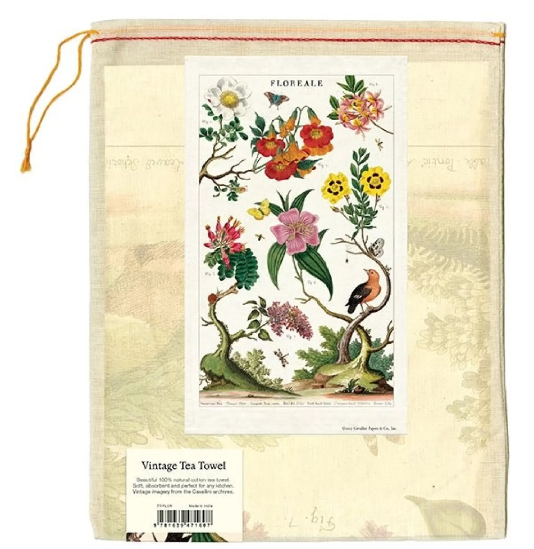 Botanical Tea Towel - Floral Tea Towel<Cavallini Papers & Co. Inc Cheap