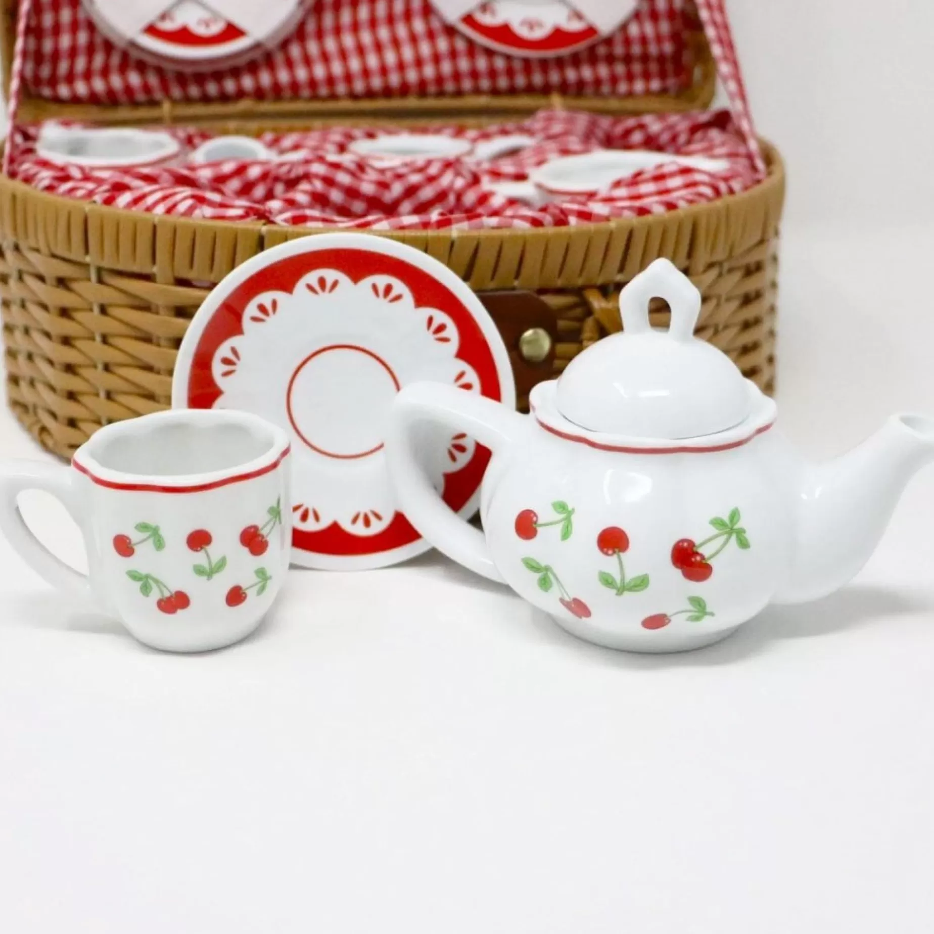 Cherry Mini Porcelain Tea Set<* Flash Sale