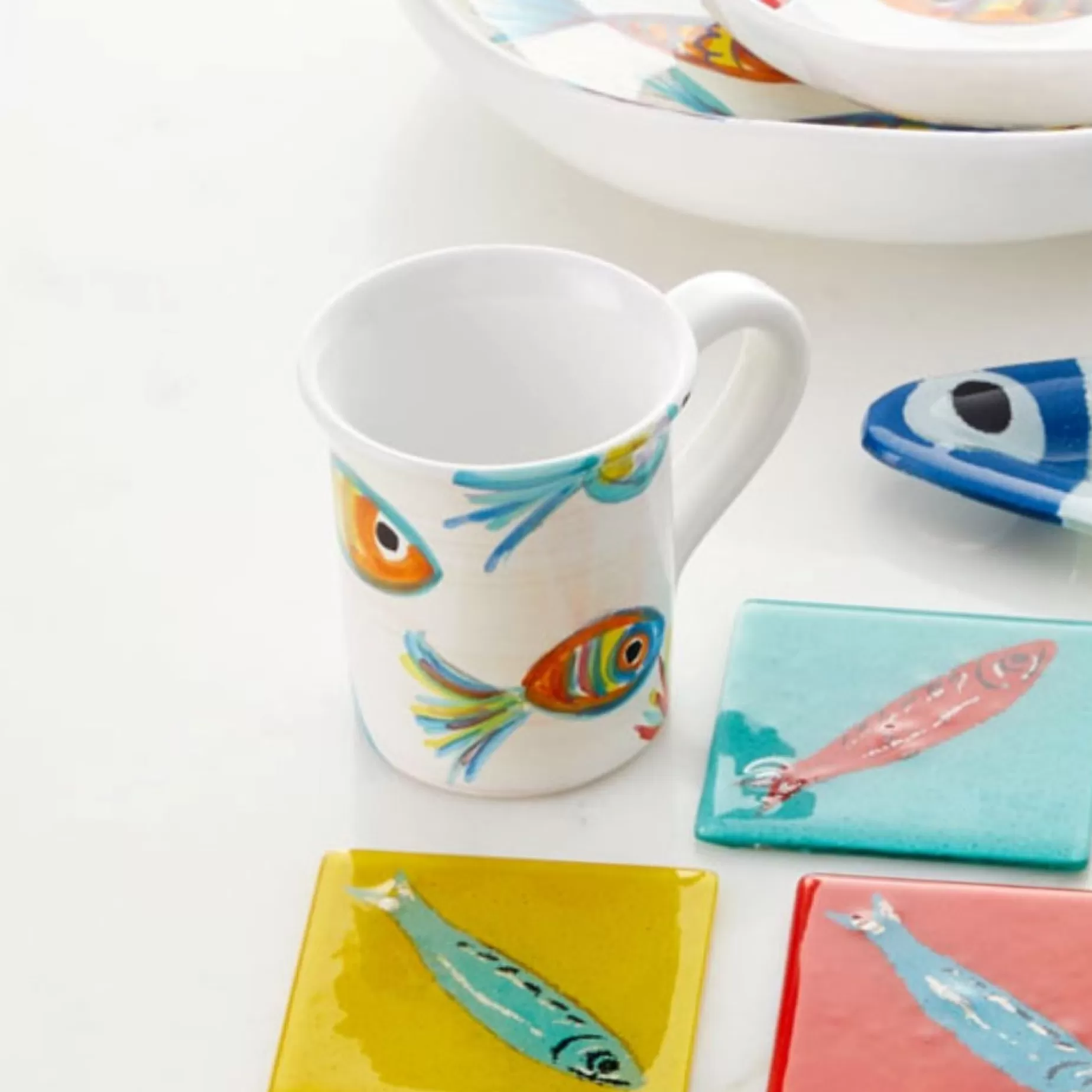 Colorful Fish Mug - Made In Italy<Vietri Best Sale