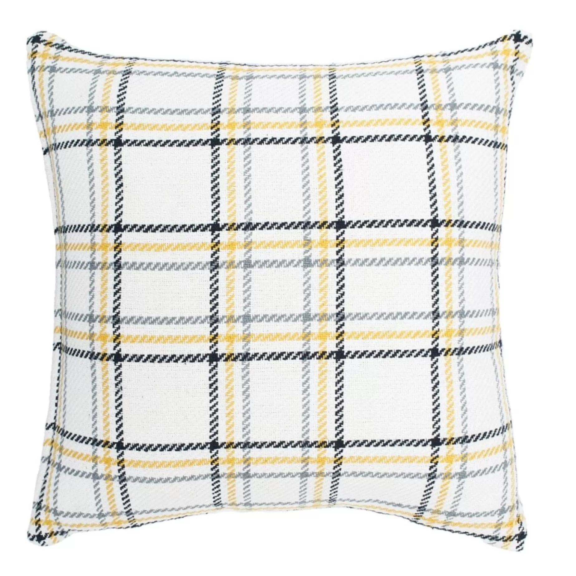 Cotton Honey Bee Plaid Pillow<C & F ENTERPRISE Best