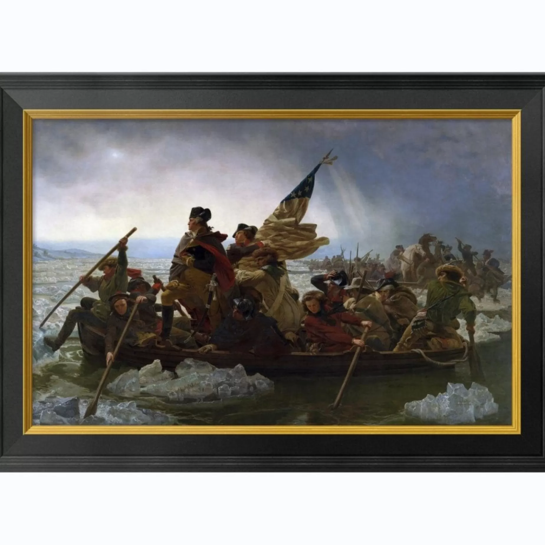 Crossing The Delaware Framed Print: Medium Edition<BENTLEY GLOBAL ARTS GROUP Outlet