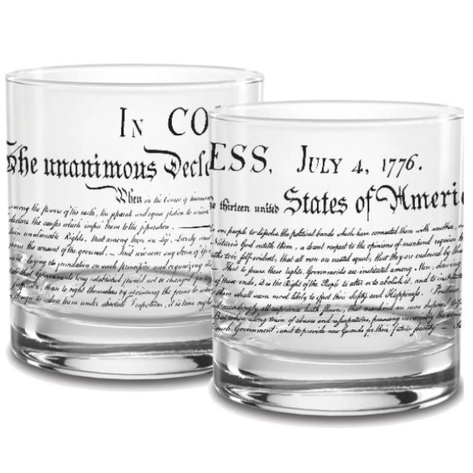 Declaration Of Independence Rocks Glasses<Capsco Inc Best Sale