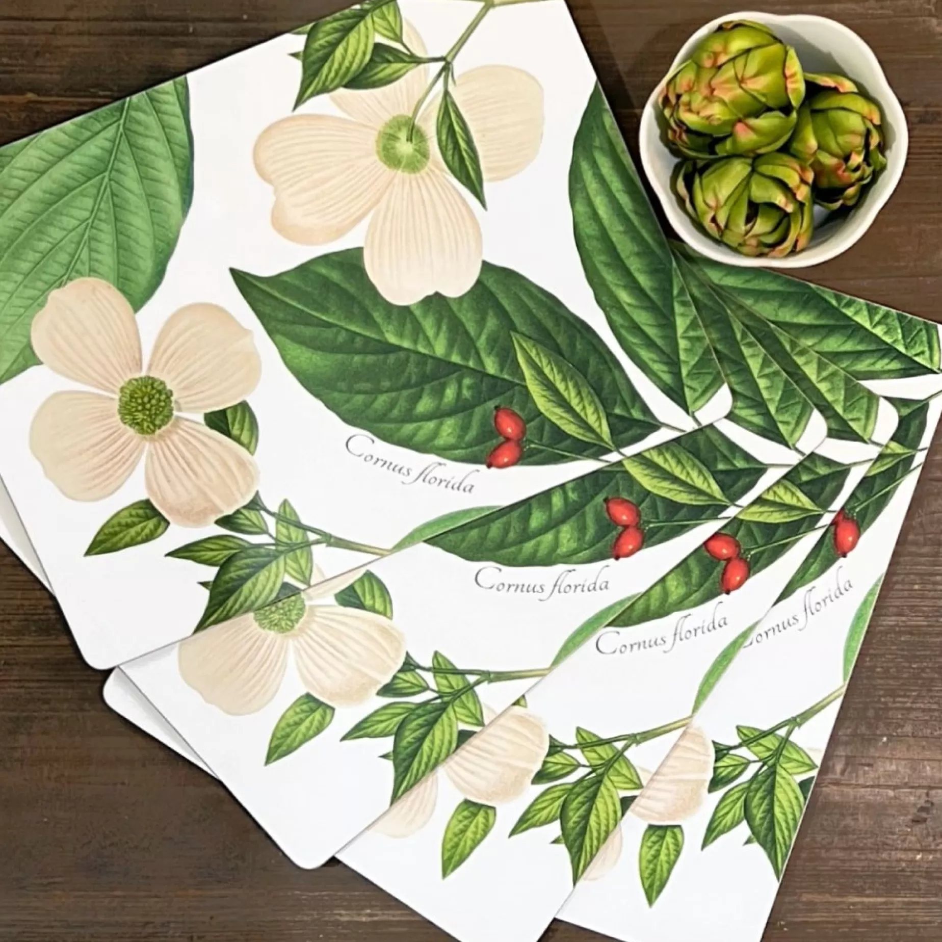 Dogwood Board Placemats - Set Of 4<DESIGN MASTER ASSOCIATES Cheap