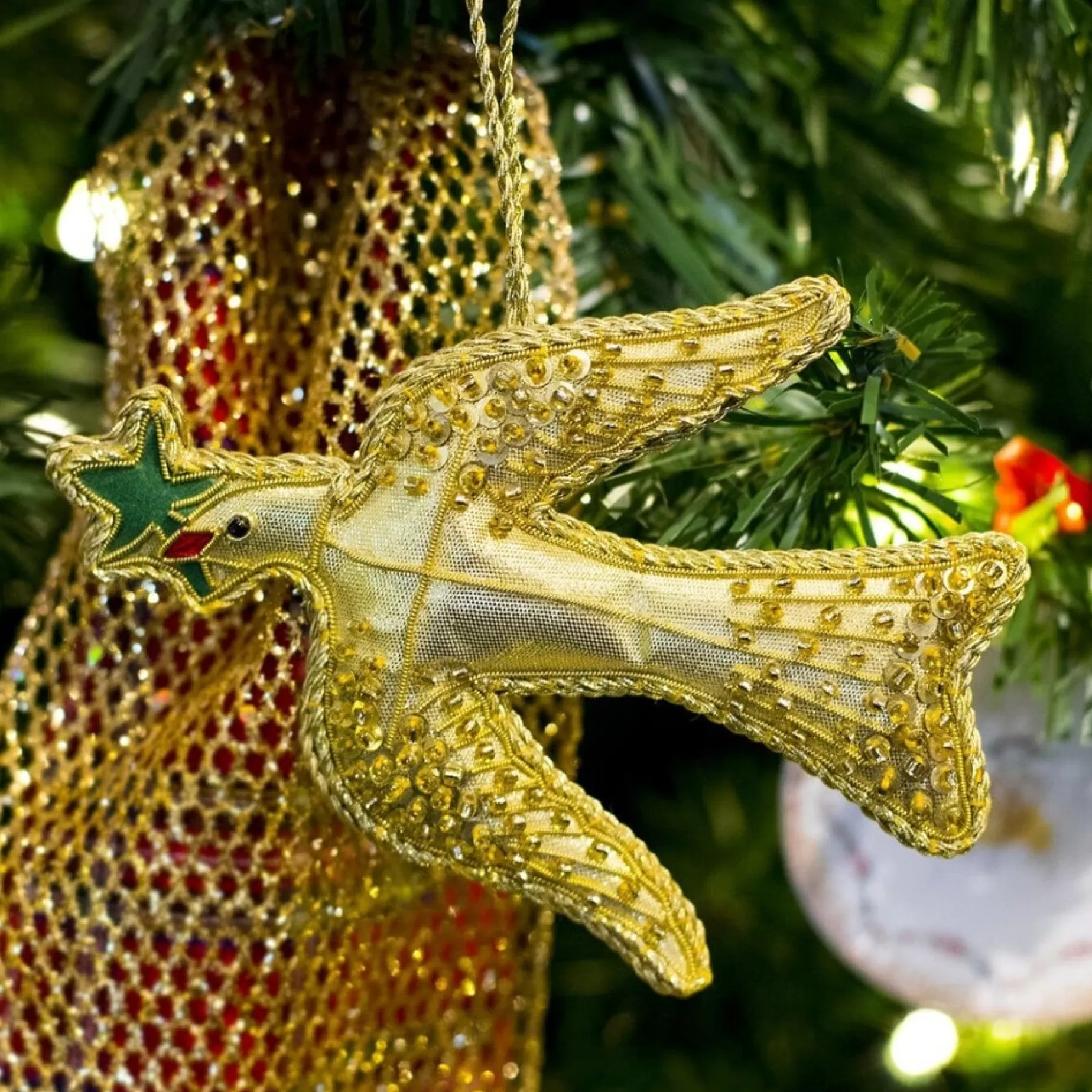 Embroidered Dove Of Peace Ornament<ST NICOLAS LTD. Store