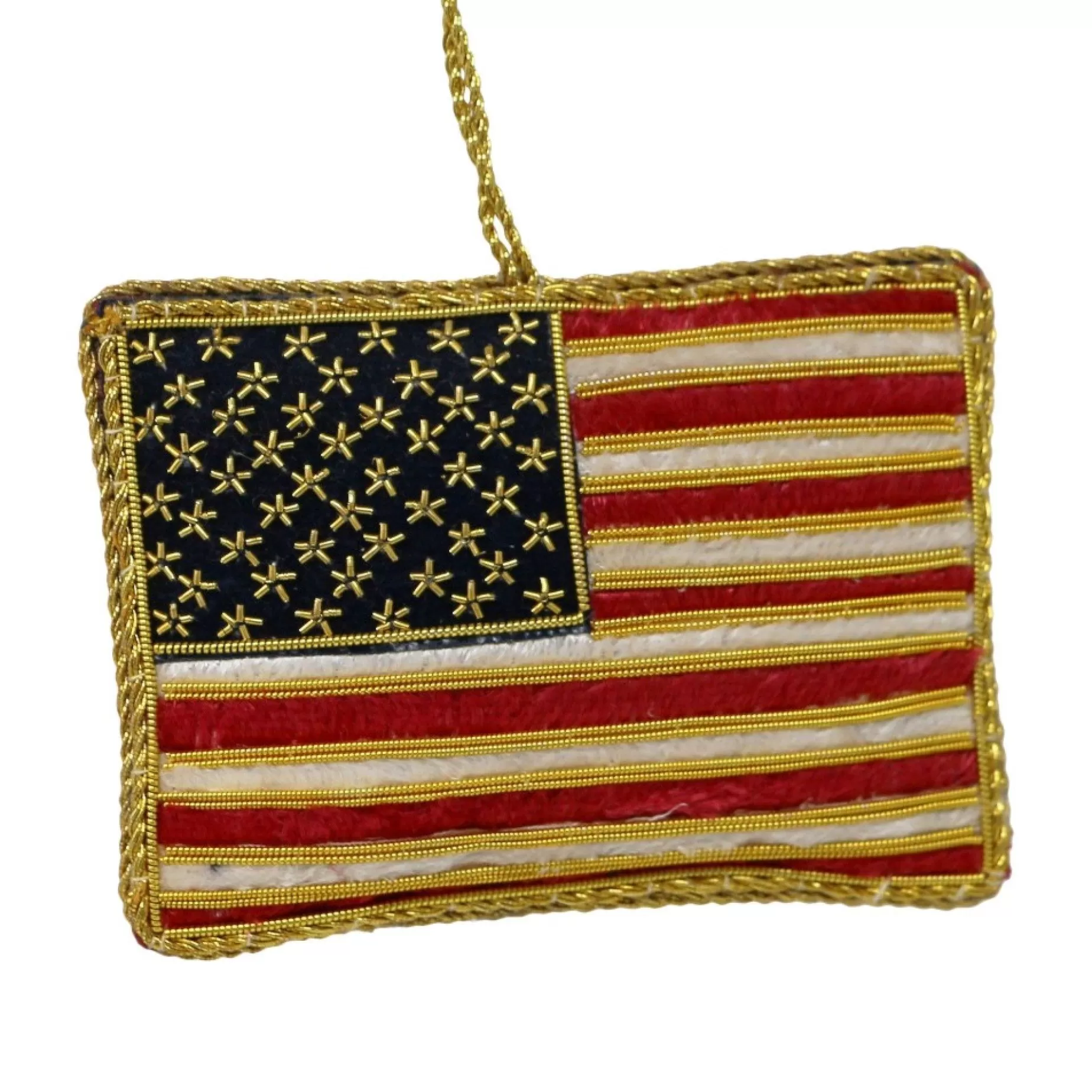 Embroidered Us Flag Ornament<ST NICOLAS LTD. Online