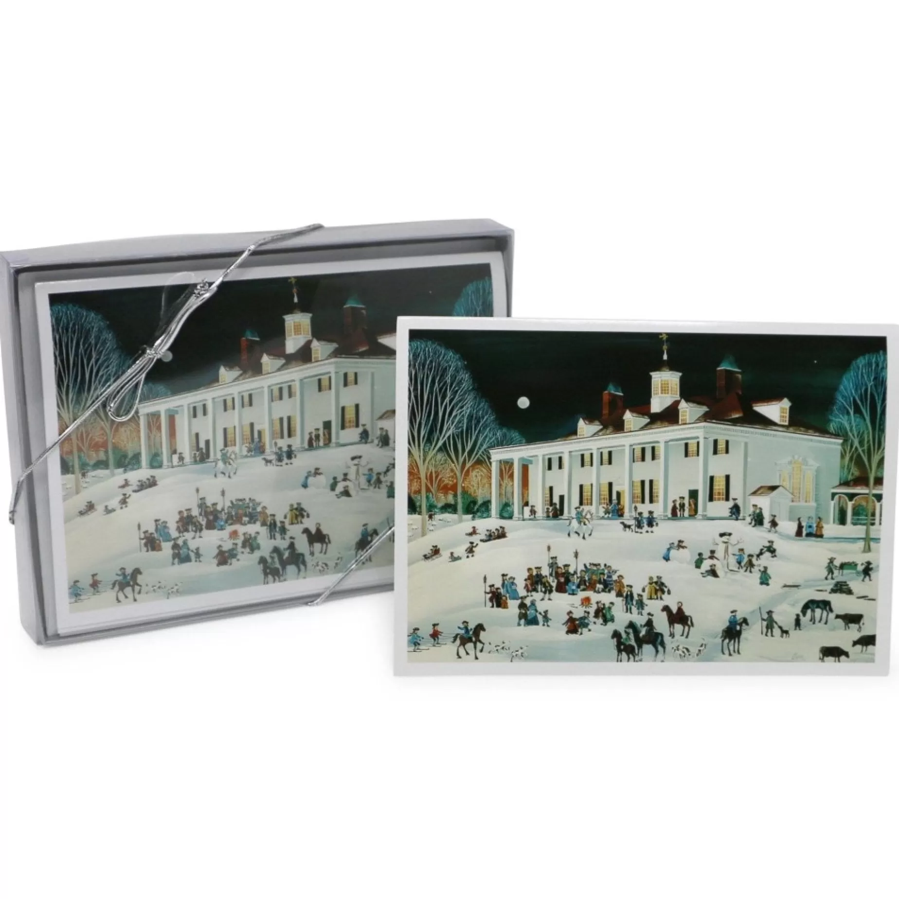 Folk Art Mount Vernon, East Front Christmas Cards<* Shop