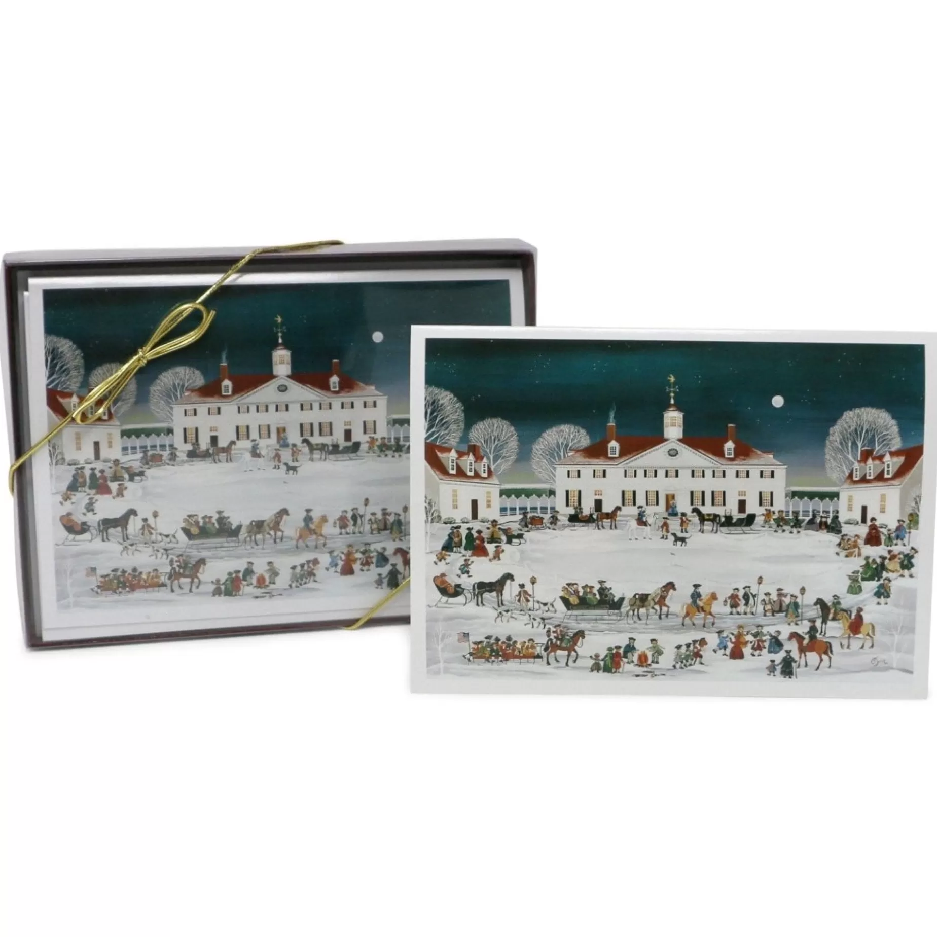 Folk Art Mount Vernon, West Front Christmas Cards<* Clearance