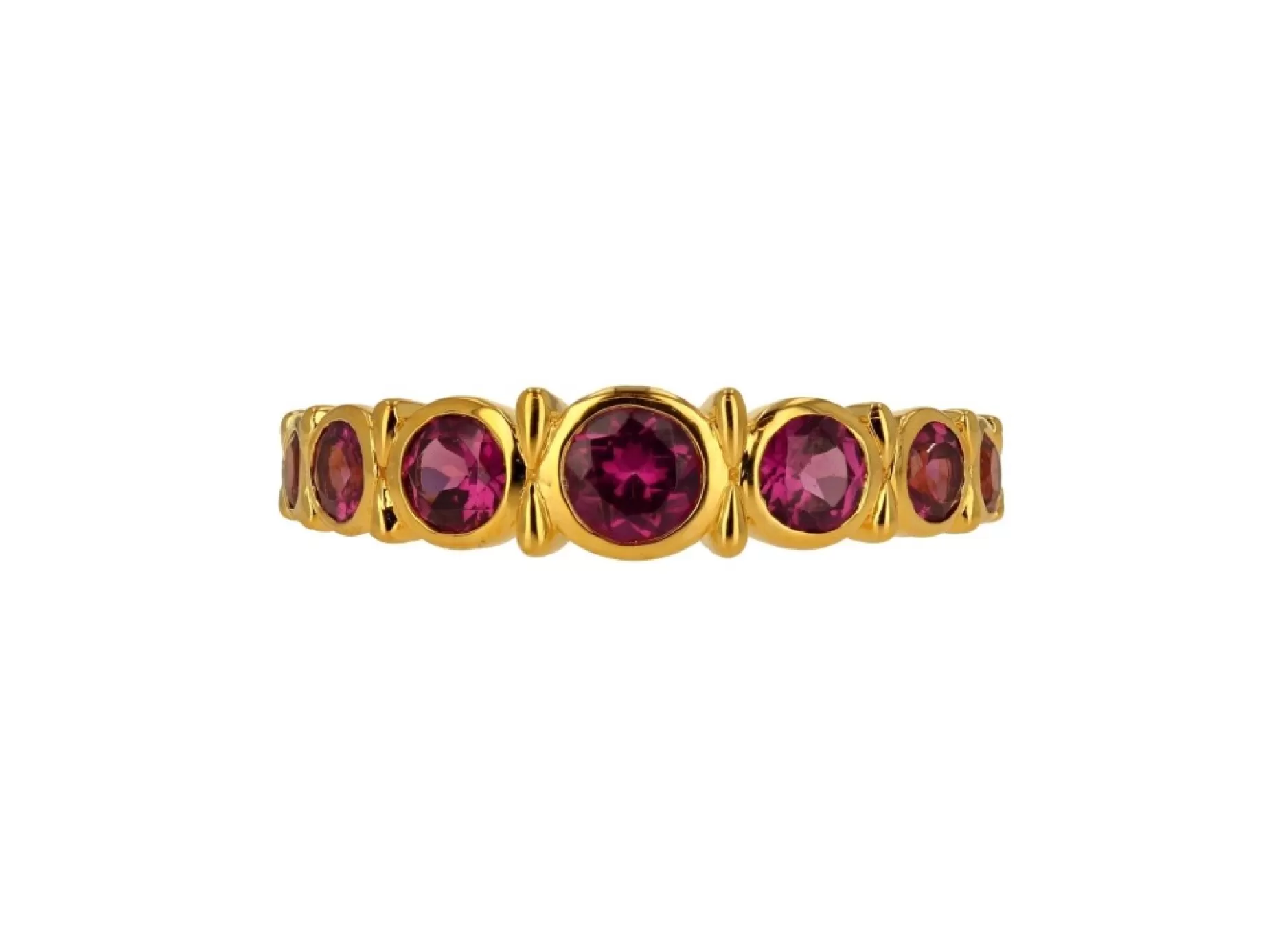 Garnet Rhodolite Bezel Set Ring<Color Craft Inc Clearance