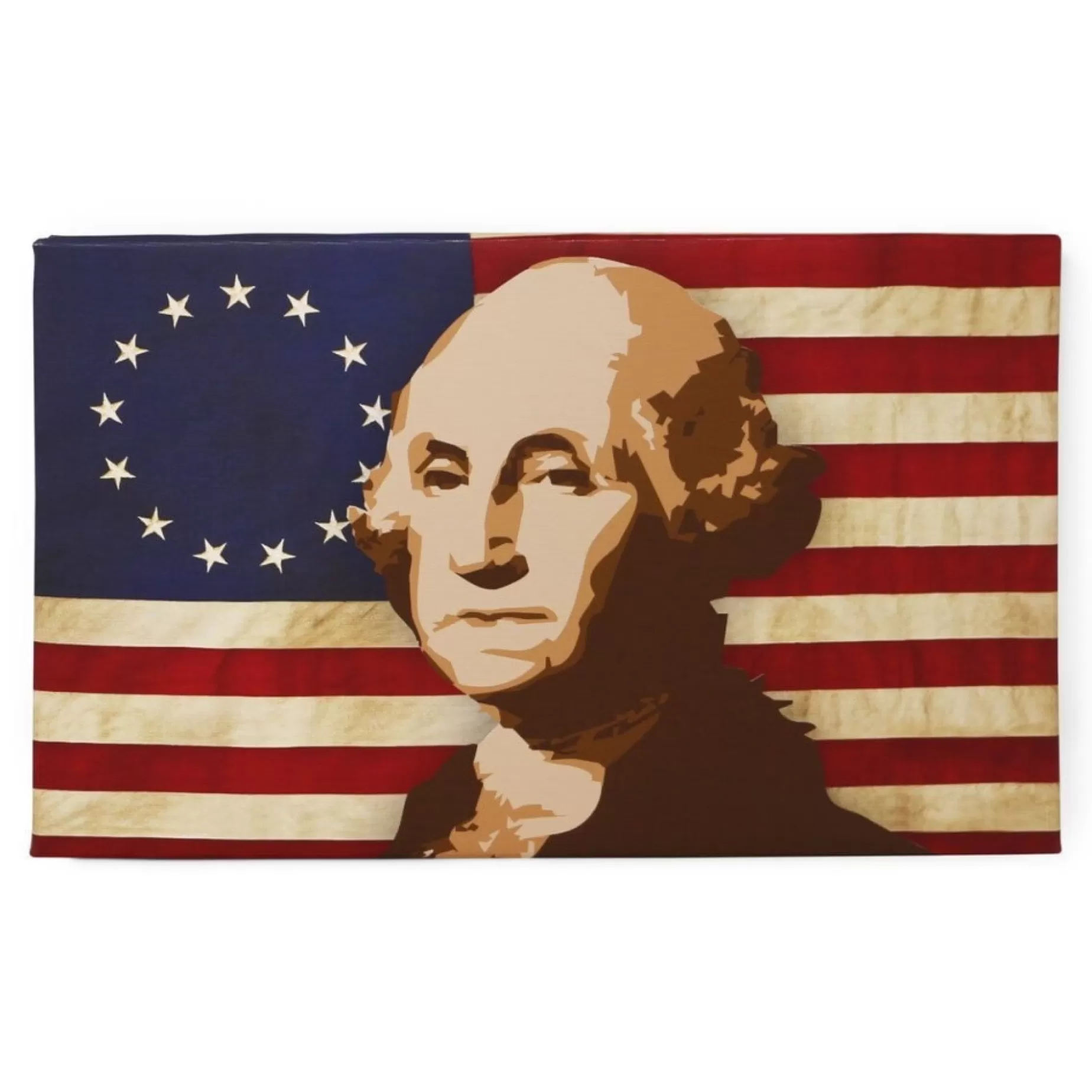 George Washington Flag Stretched Canvas<LDA Shop