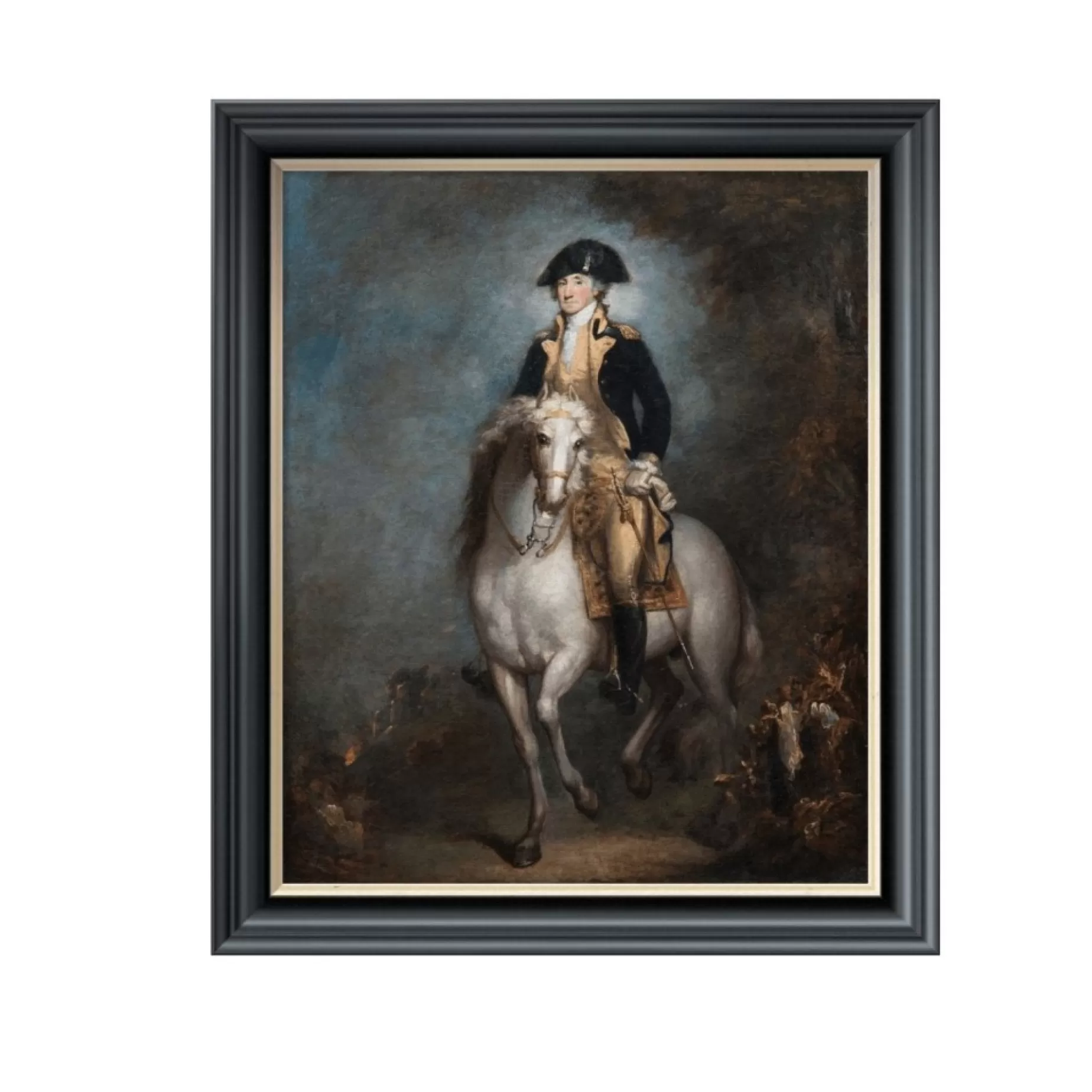George Washington On Horseback By Rembrandt Peale Framed Print: Small Edition<BENTLEY GLOBAL ARTS GROUP New