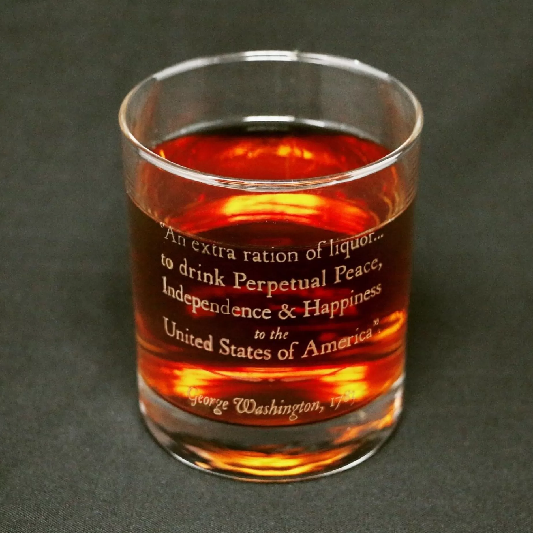 George Washington Quote Rocks Glass<DESIGN MASTER ASSOCIATES Online