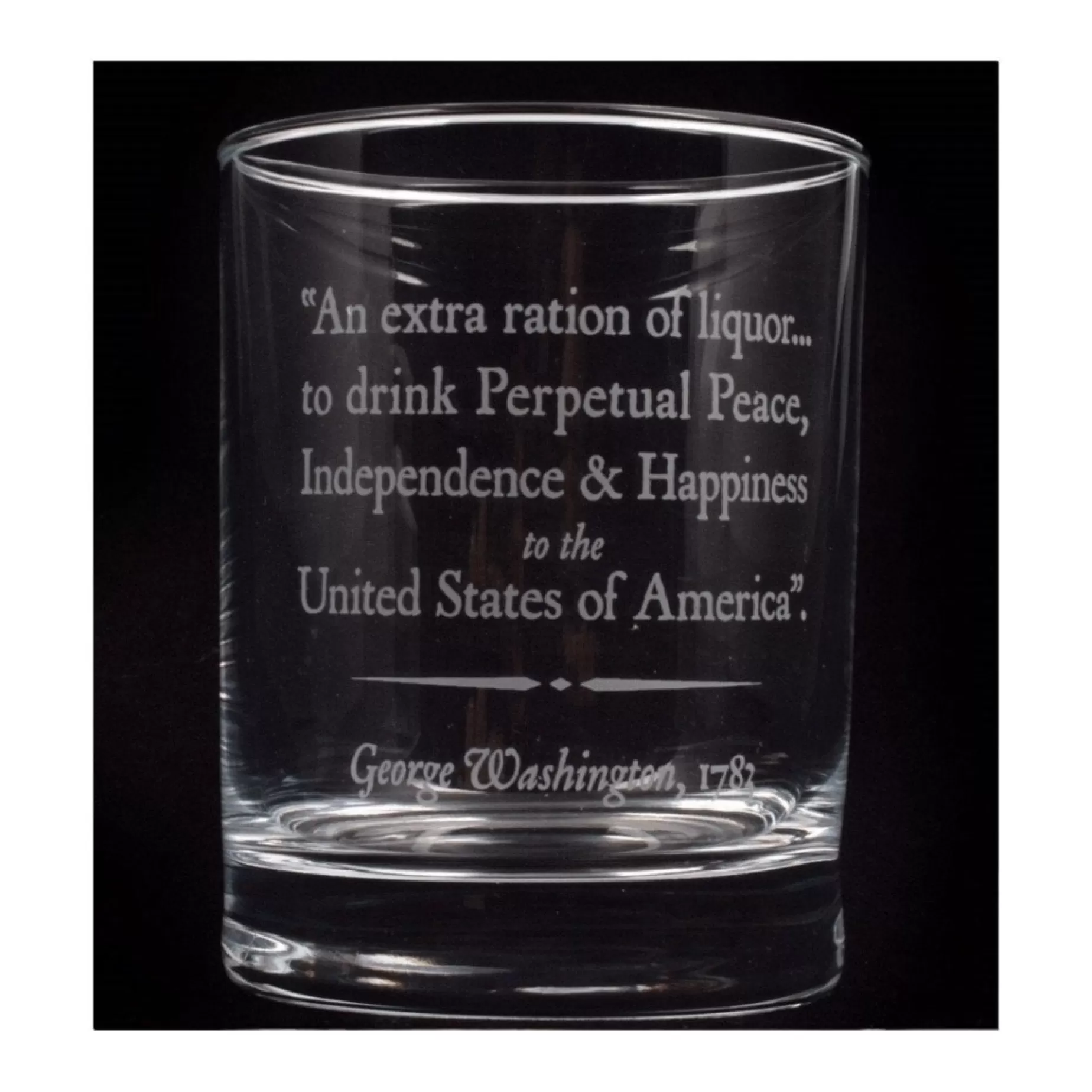 George Washington Quote Rocks Glass<DESIGN MASTER ASSOCIATES Online