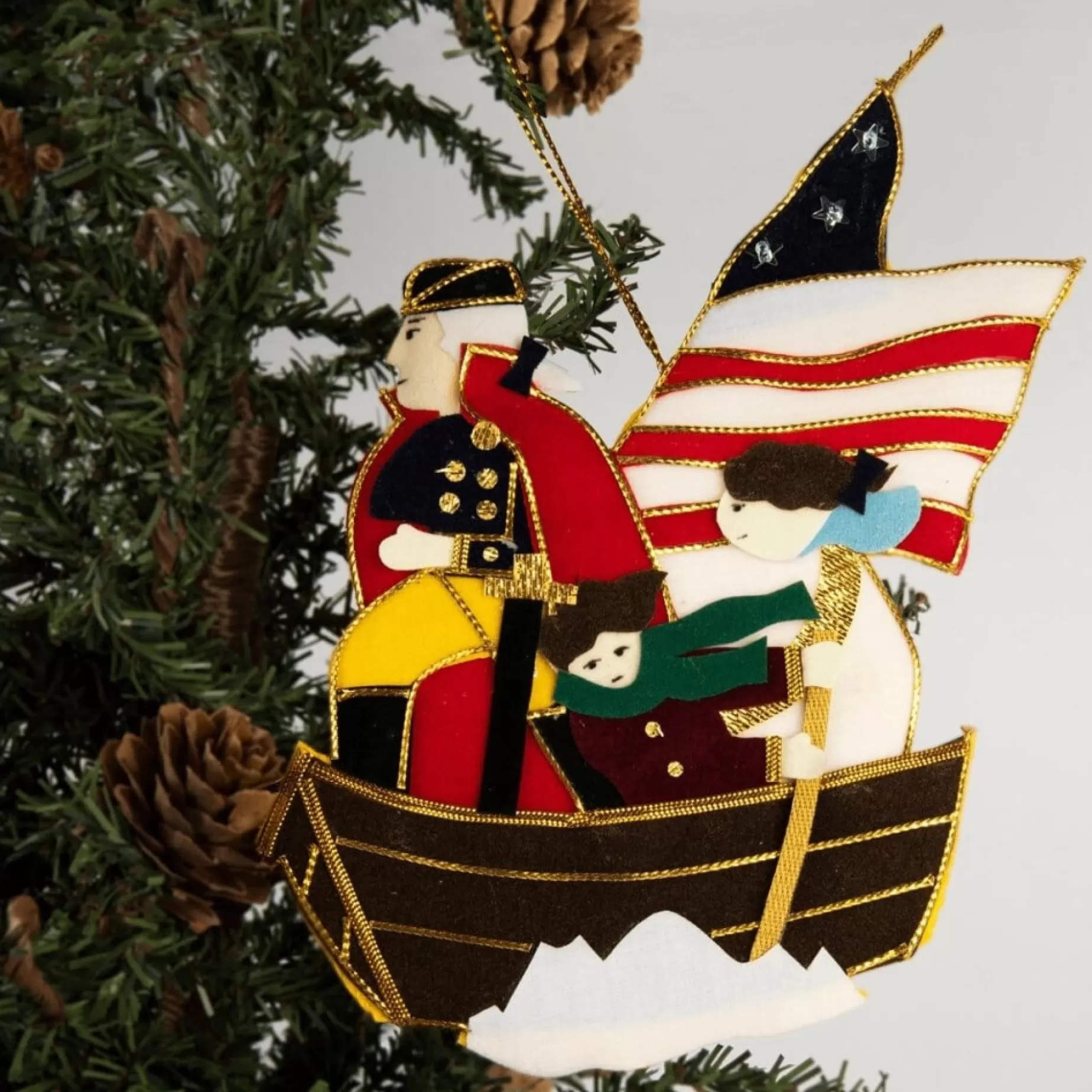 Gw Crossing The Delaware Ornament<ST NICOLAS LTD. Best Sale