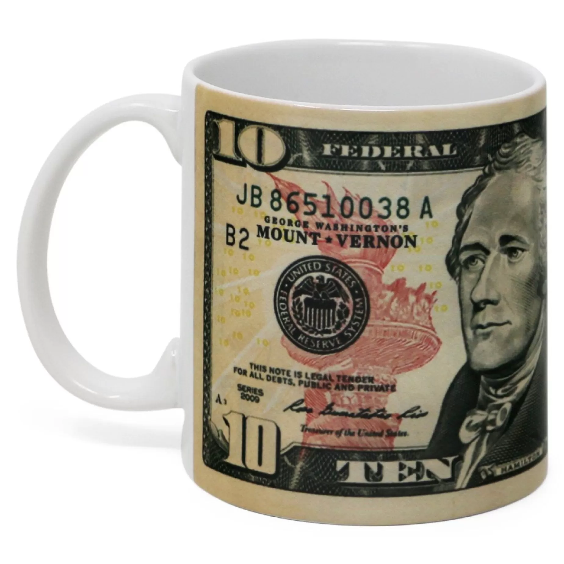 Hamilton $10.00 Bill Mug<CHARLES PRODUCTS INC. Best