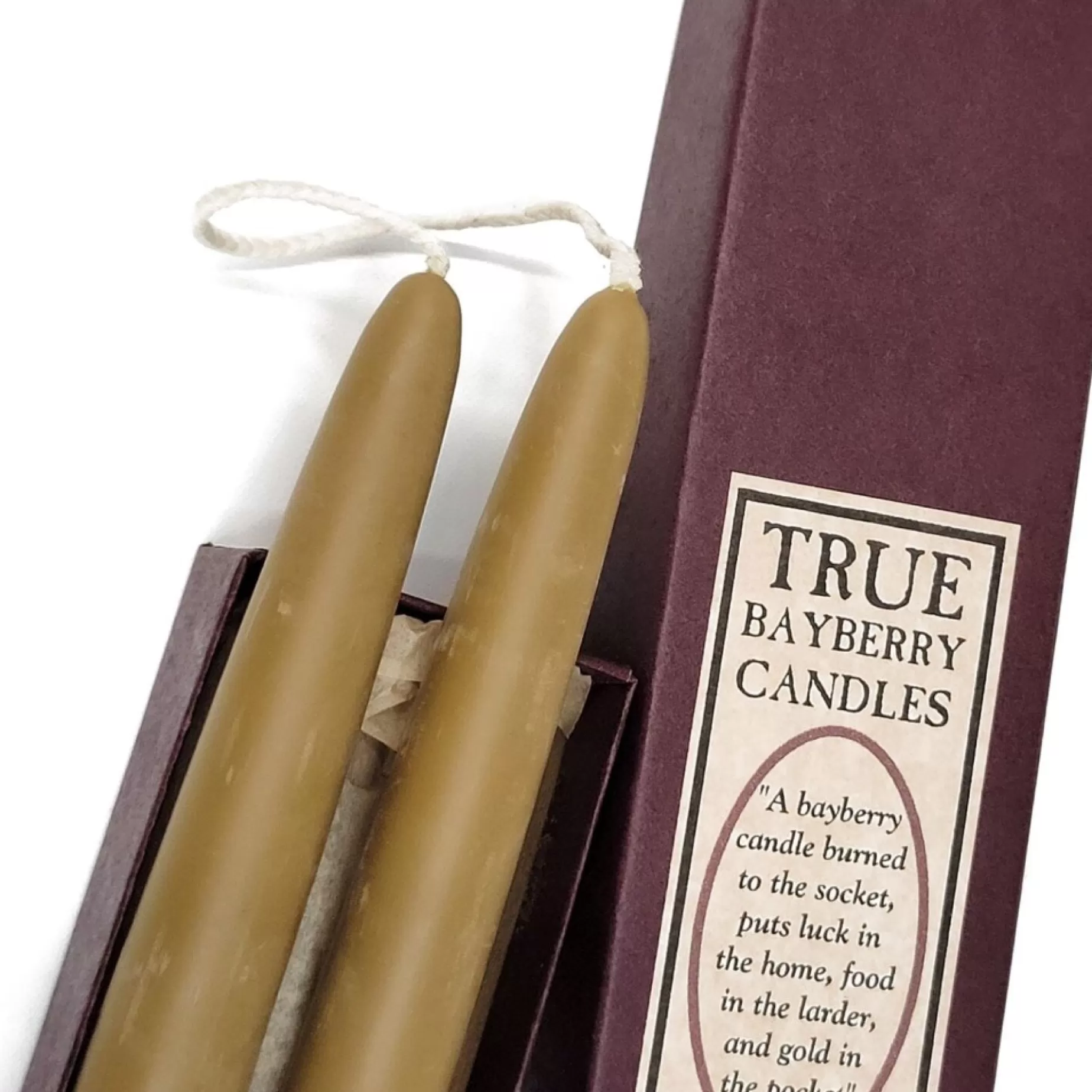 Hand Dipped 10" True Bayberry Candles<* Cheap