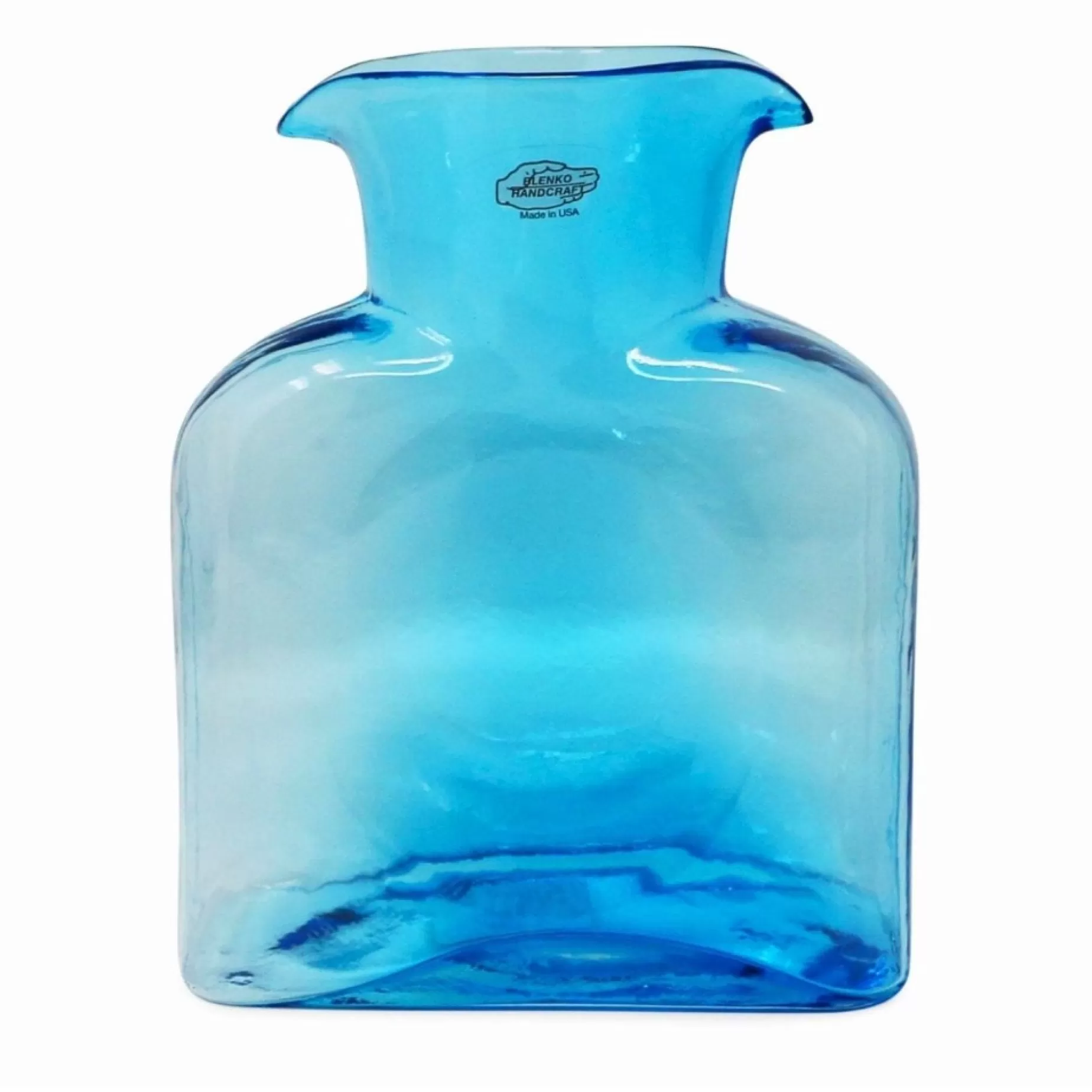 Ice Blue Water Bottle<BLENKO GLASS COMPANY New