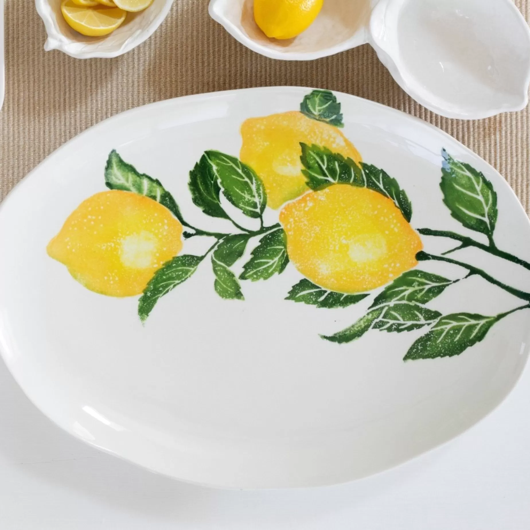 Limoni Medium Oval Platter - Made In Italy<Vietri Store