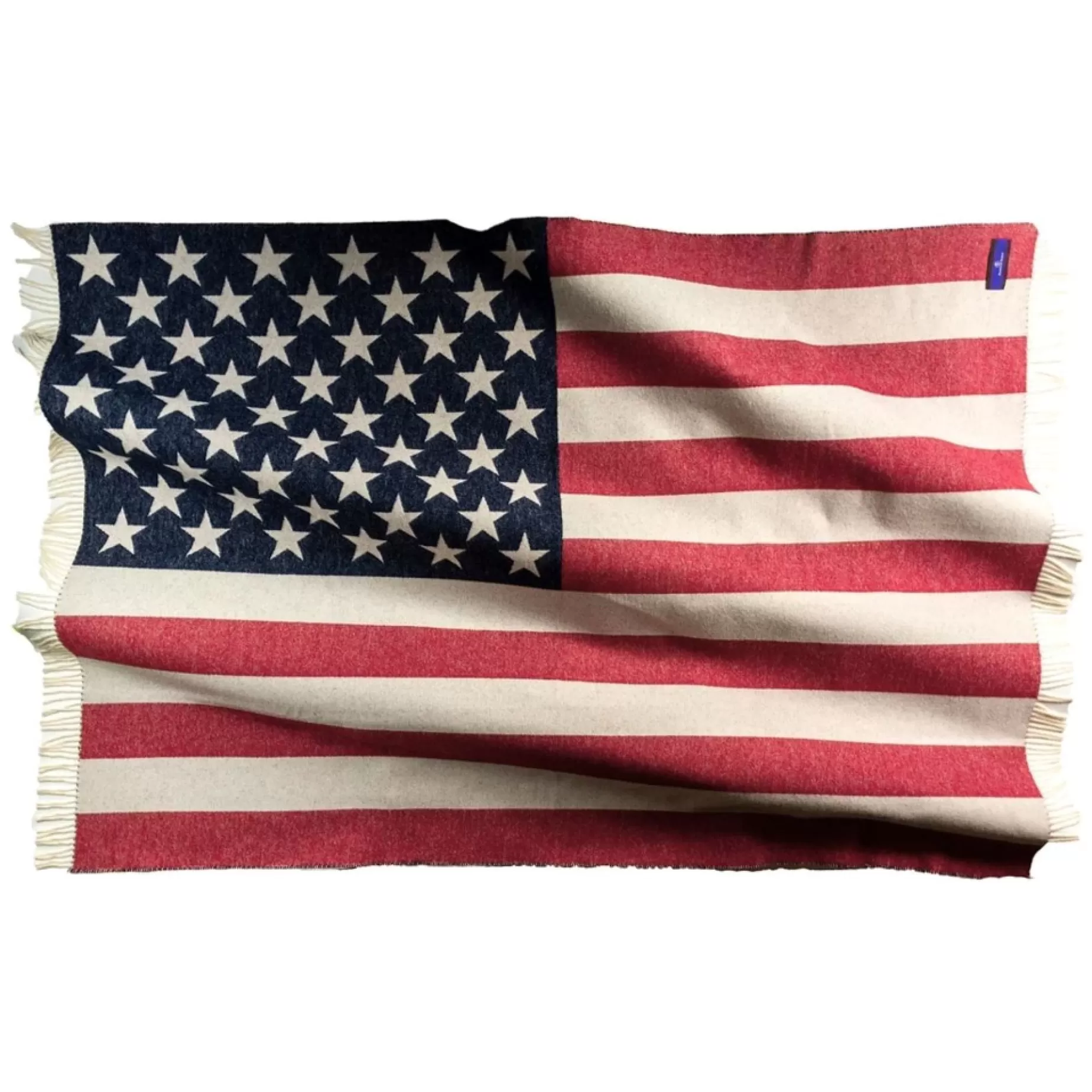 Merino Wool American Flag Throw<PRINCE OF SCOTS LLC Shop