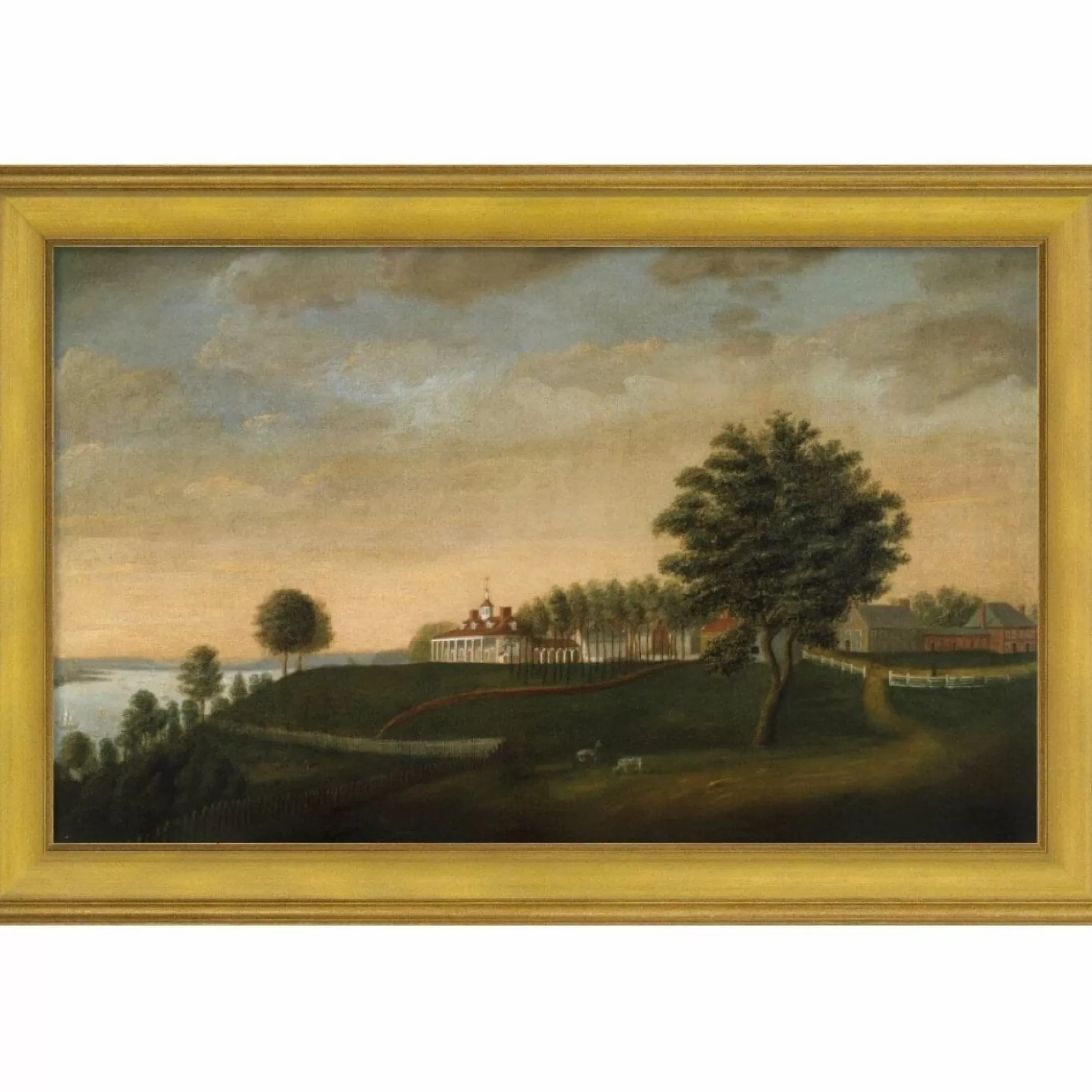 Mount Vernon 1792 East Front Framed Print: Large Edition<BENTLEY GLOBAL ARTS GROUP Best