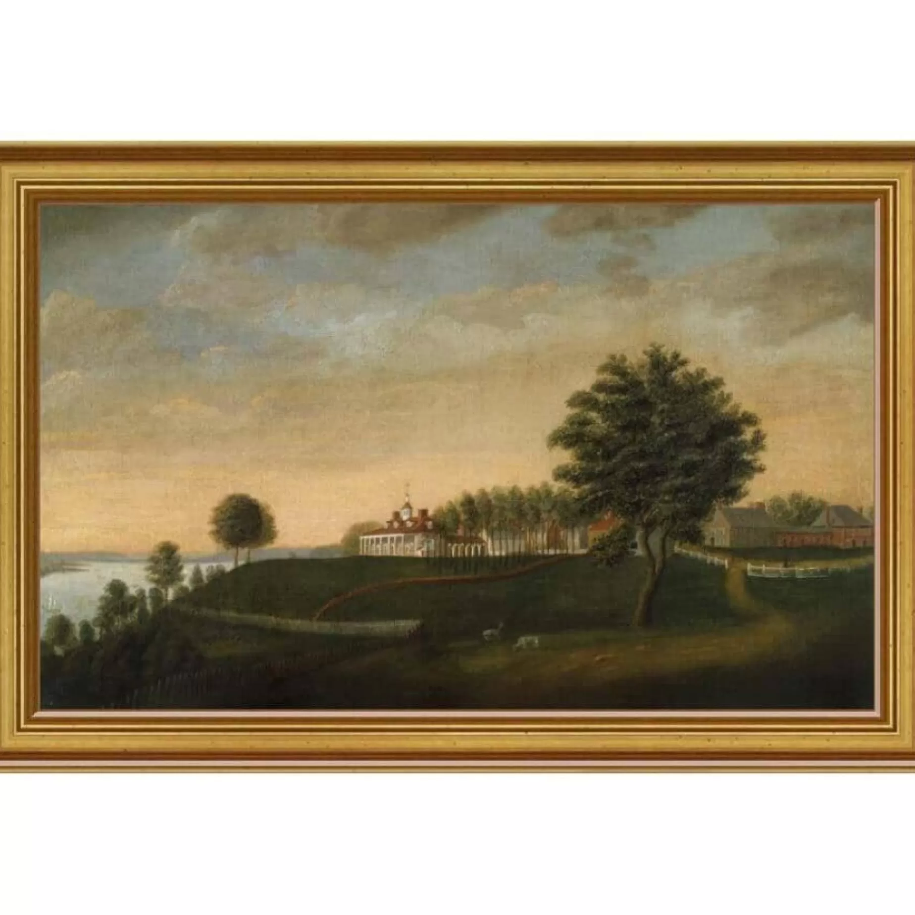 Mount Vernon 1792 East Front Framed Print: Small Edition<BENTLEY GLOBAL ARTS GROUP Store