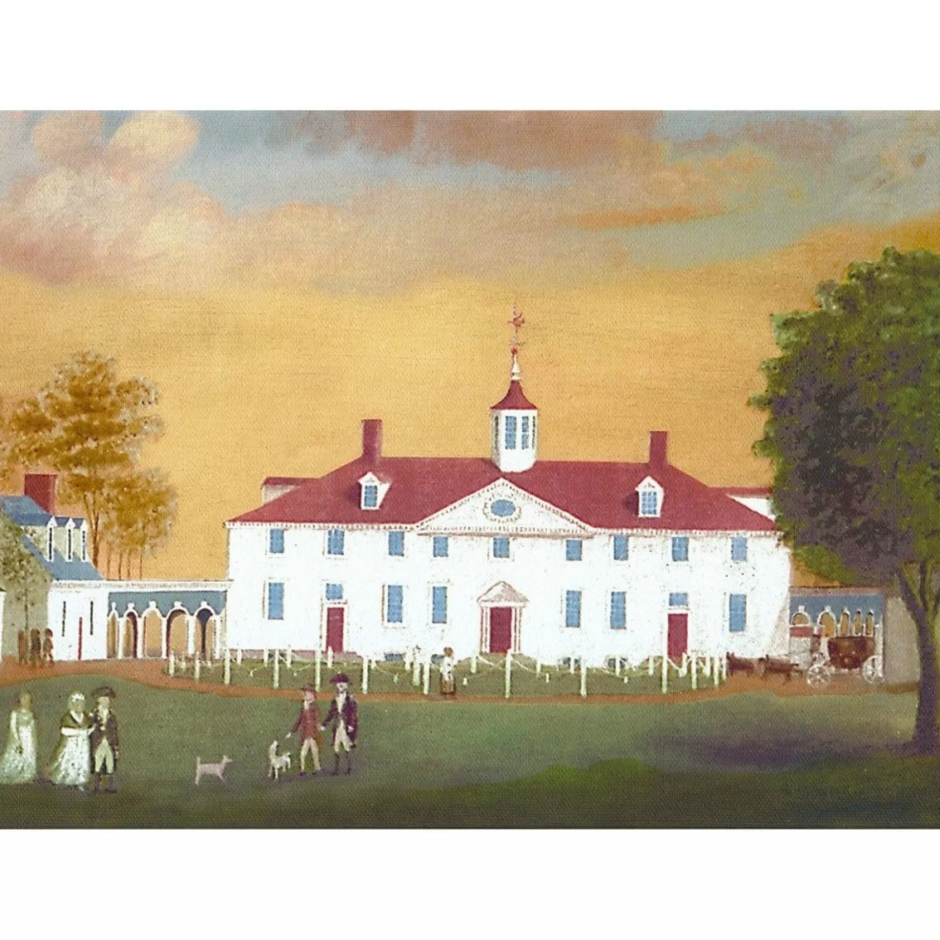 Mount Vernon 1792 Stretched Canvas Print<LDA Sale