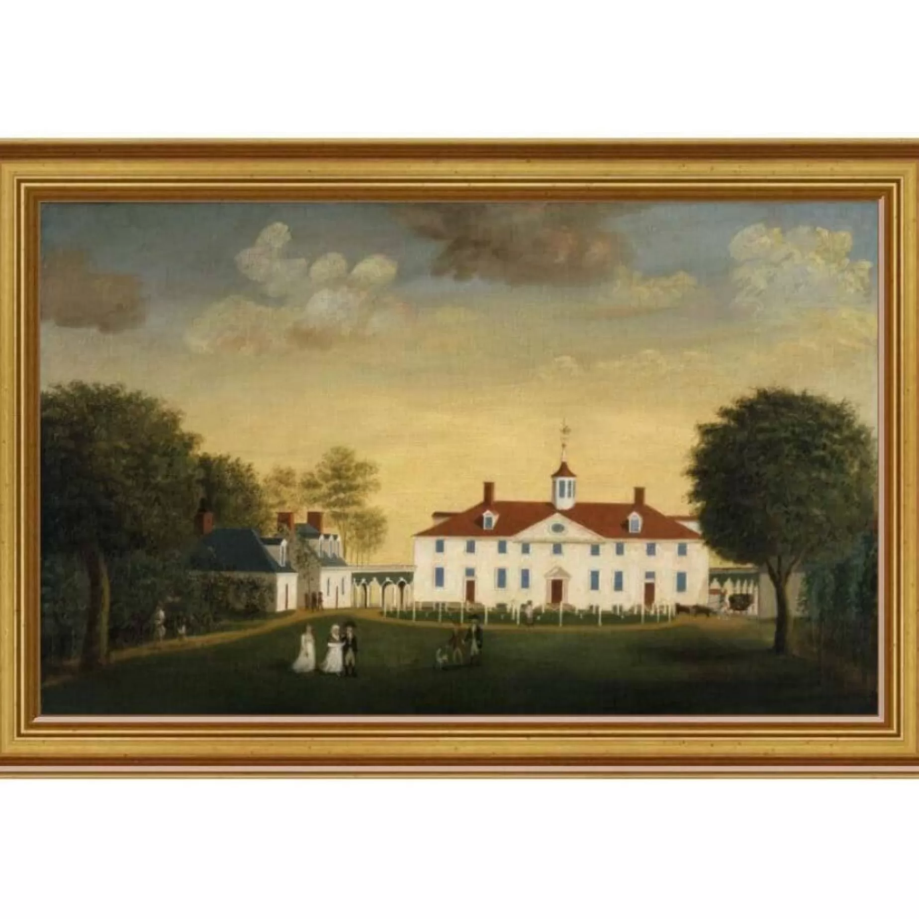 Mount Vernon 1792 West Front Framed Print: Small Edition<BENTLEY GLOBAL ARTS GROUP Cheap