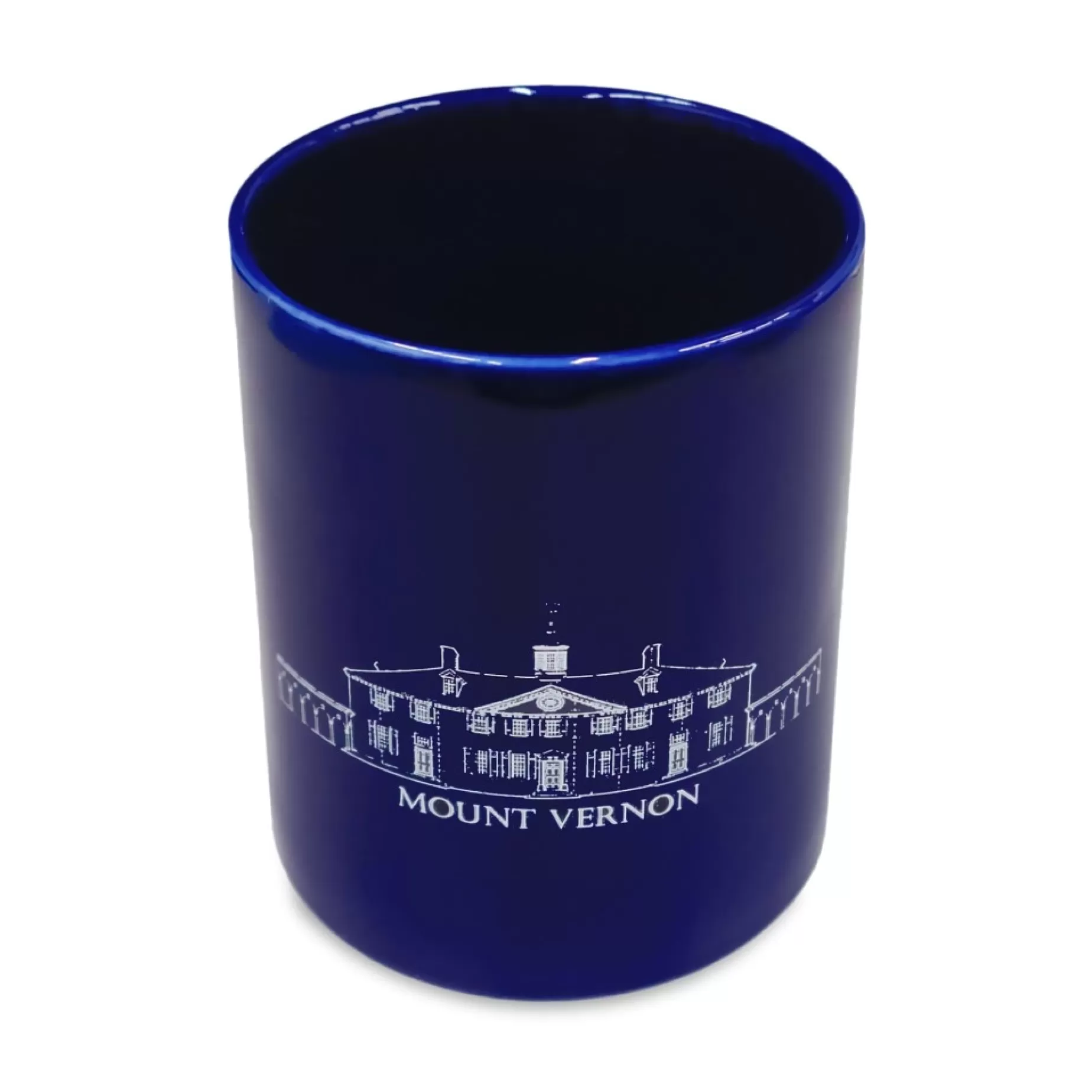 Mount Vernon Cobalt Blueprint Mug<Architee Store