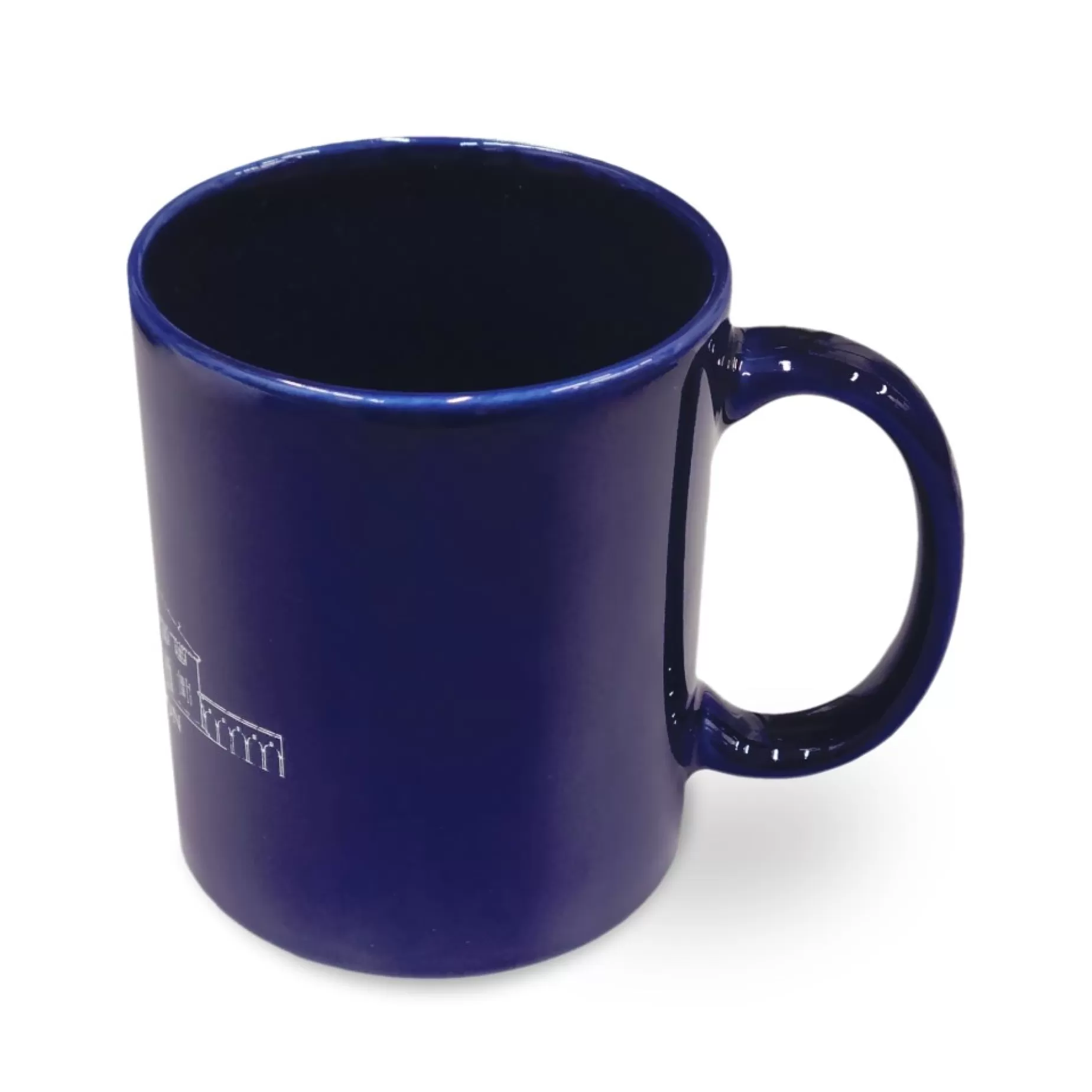 Mount Vernon Cobalt Blueprint Mug<Architee Store