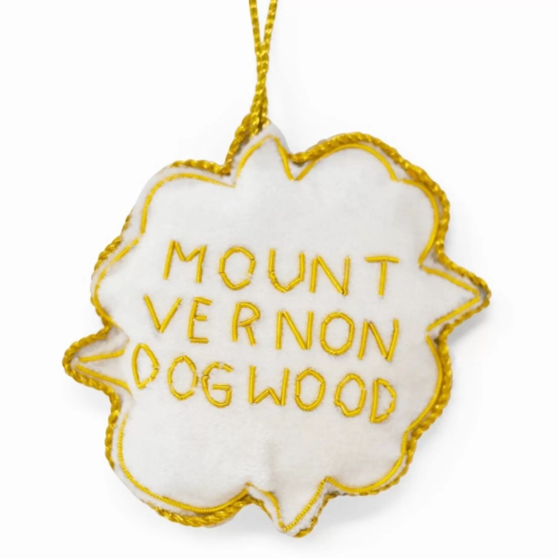 Mount Vernon Embroidered Dogwood Blossom Ornament<ST NICOLAS LTD. Fashion