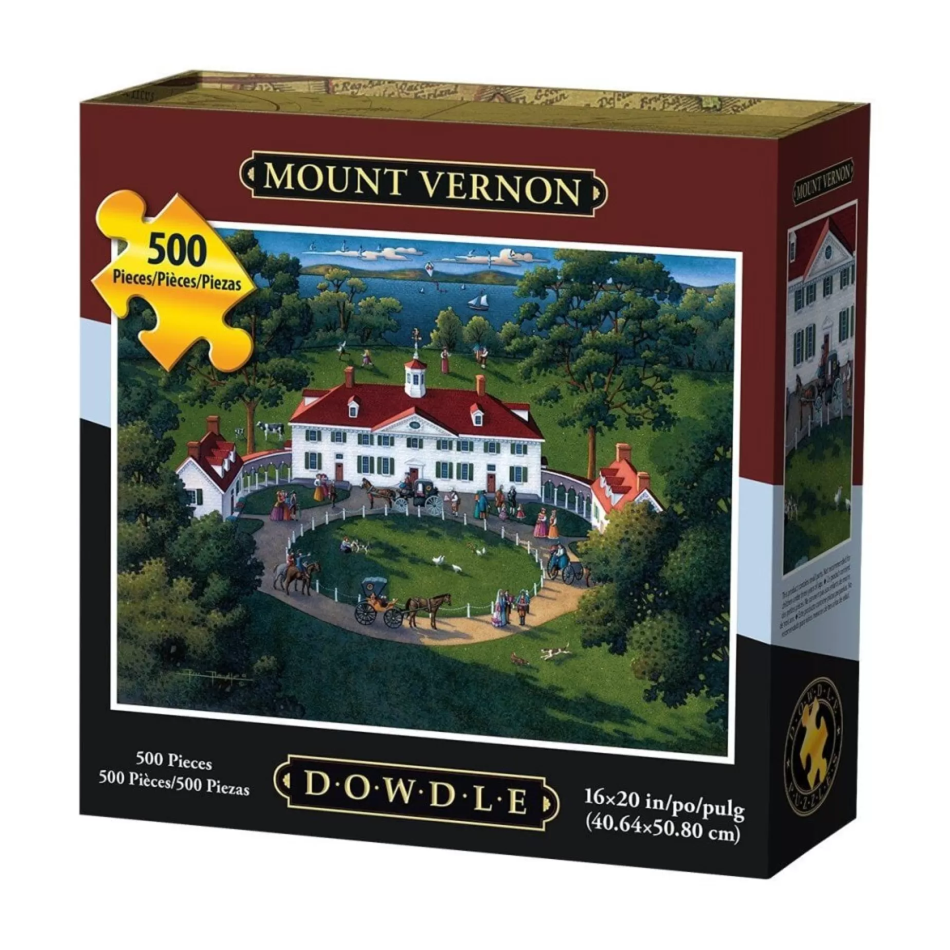 Mount Vernon Mansion 500-Piece Puzzle<* Outlet