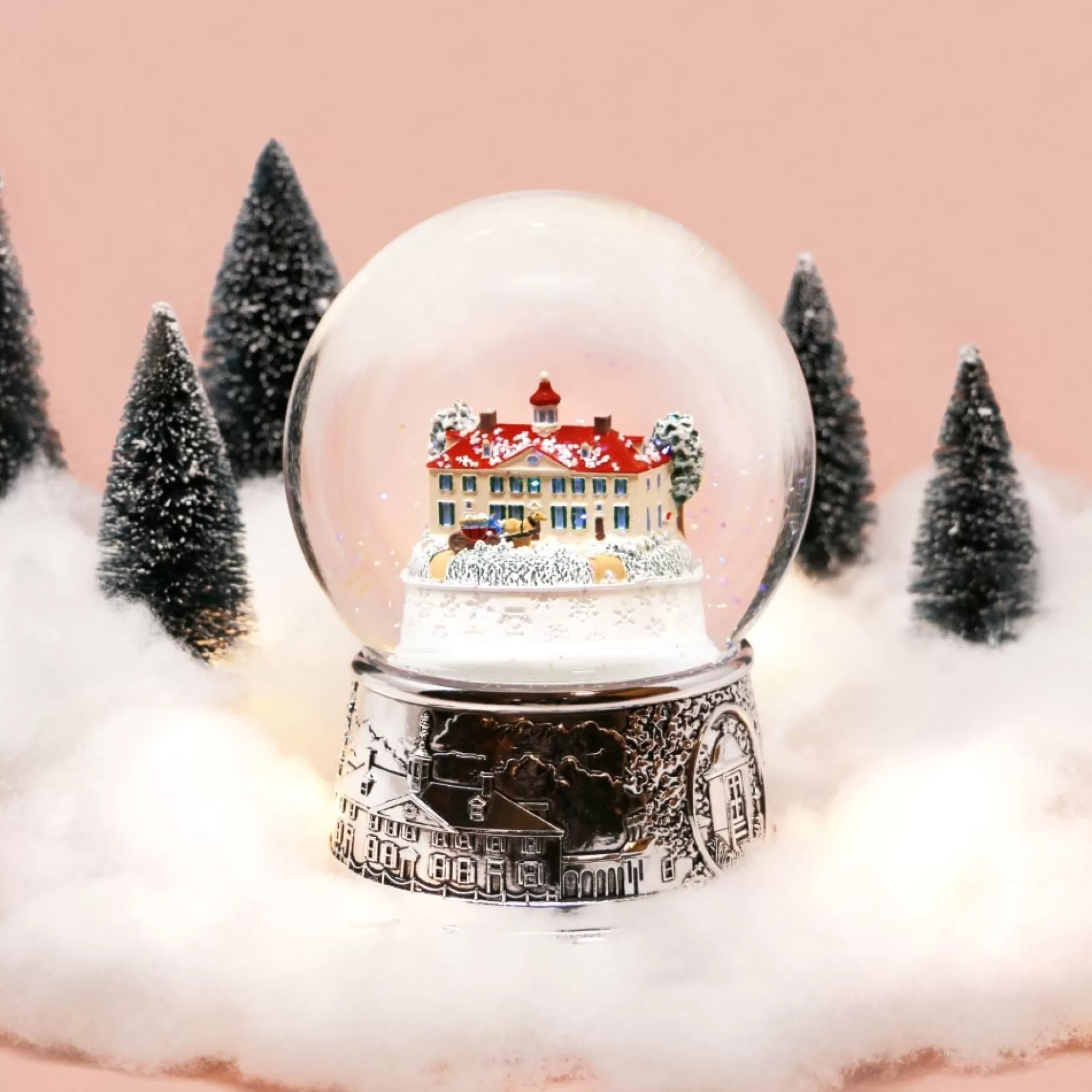 Mount Vernon Musical Snow Globe<DESIGN MASTER ASSOCIATES Clearance