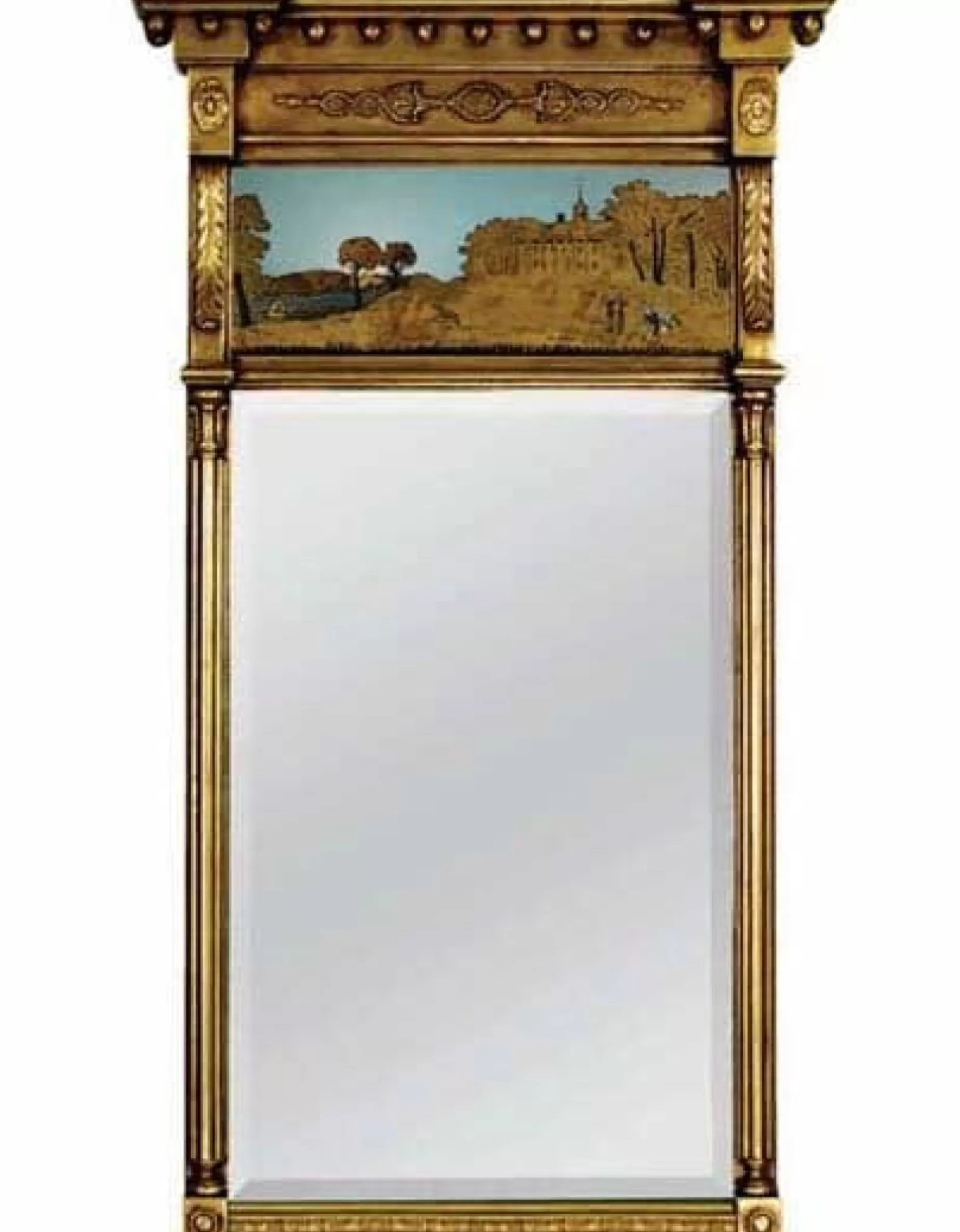 Mount Vernon Reverse Painting Mirror<* Discount