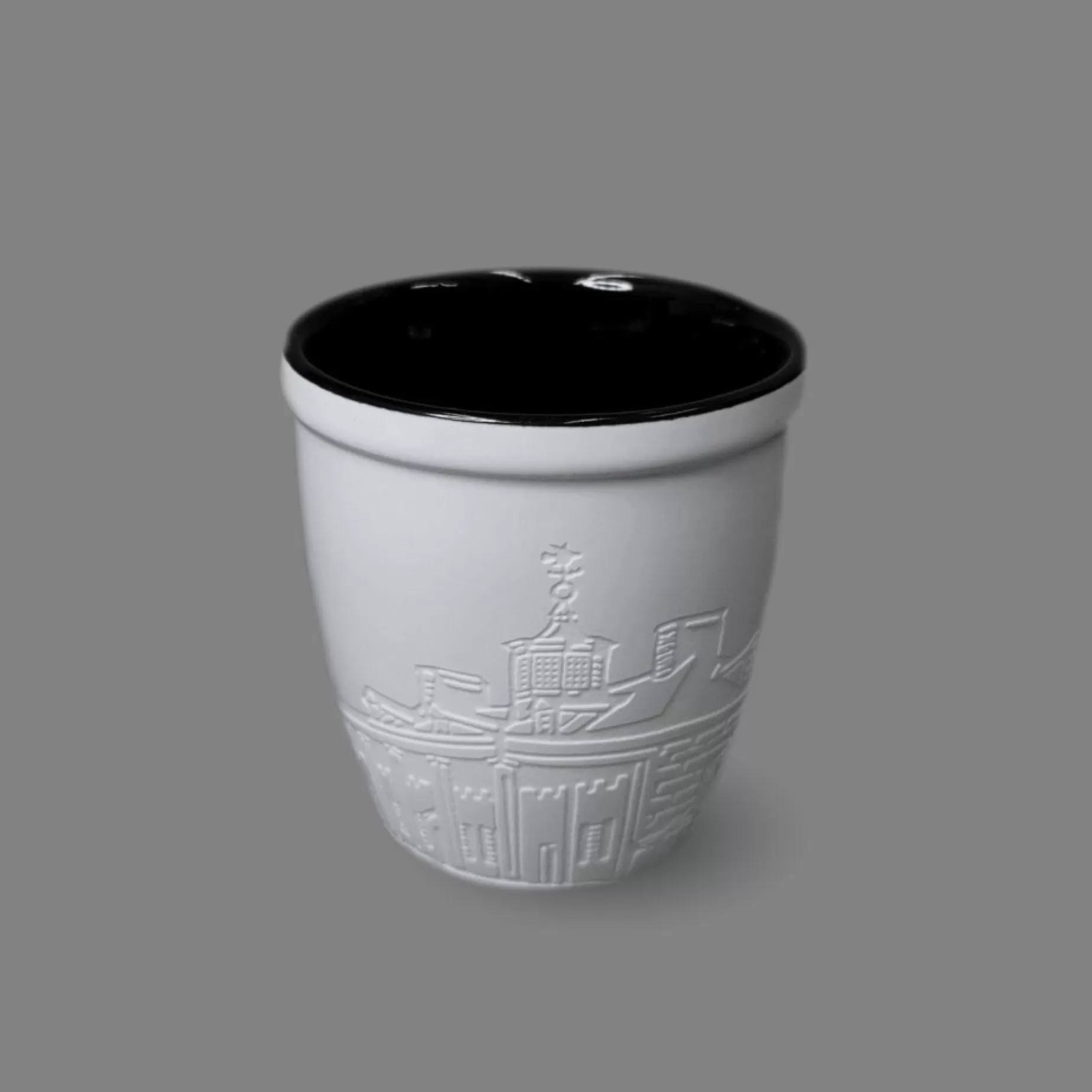 Mount Vernon White Etch Espresso Mug<CHARLES PRODUCTS INC. Outlet