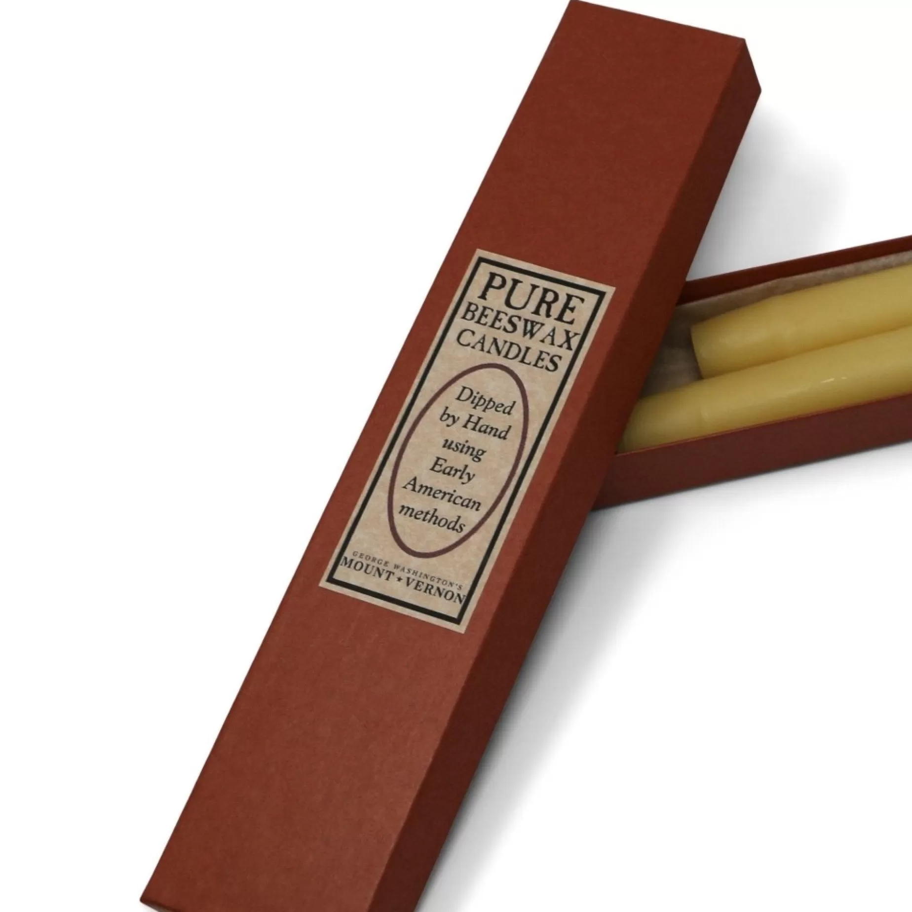 Natural Beeswax 10" Taper Candles<HELSHER HOUSE CANDLE CO Flash Sale