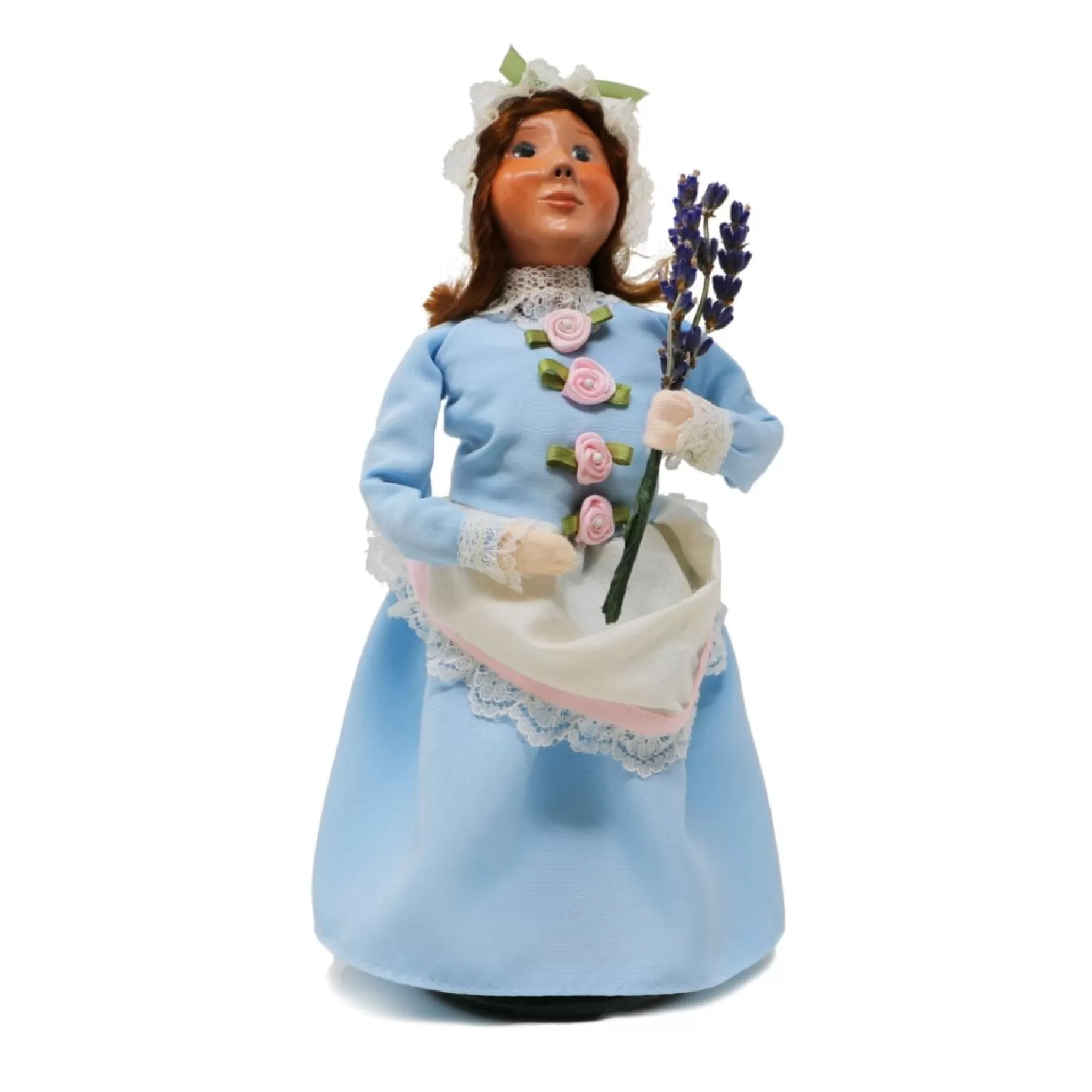 Nelly Caroler With Lavender - Limited Edition From Byers' Choice<BYER's CHOICE, LTD Sale