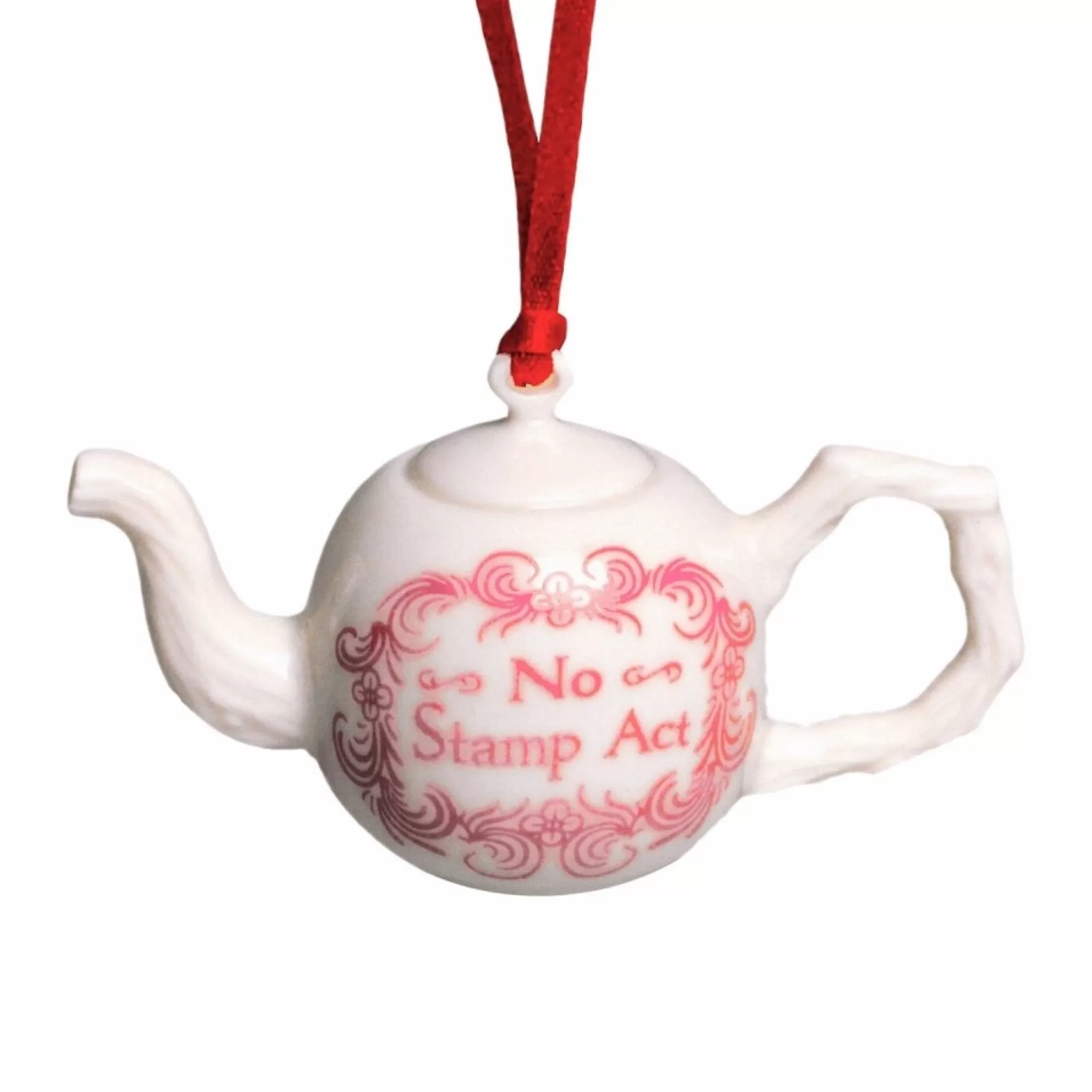 No Stamp Act Porcelain Teapot Ornament<DESIGN MASTER ASSOCIATES Cheap