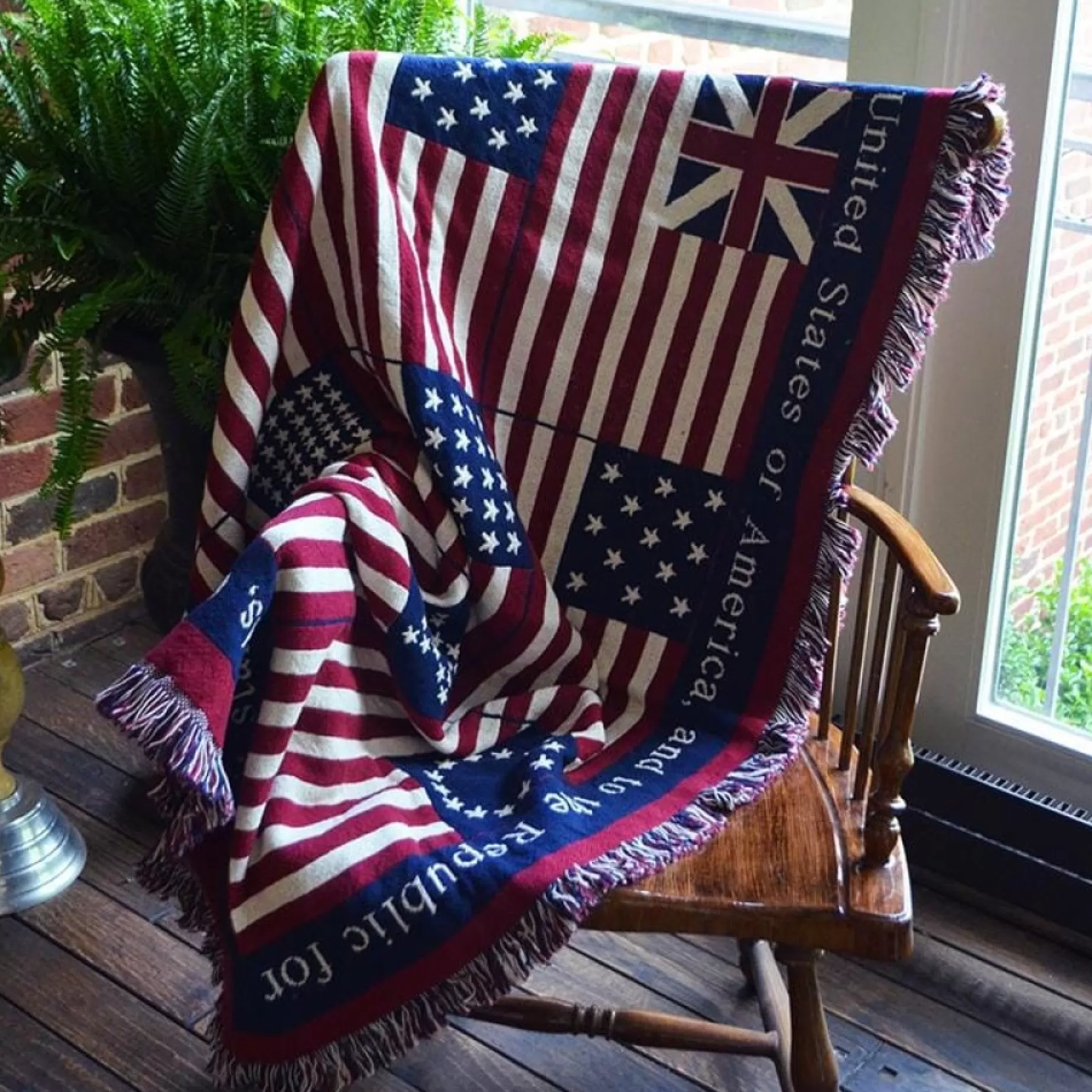 Pledge Of Allegiance Throw<* Flash Sale