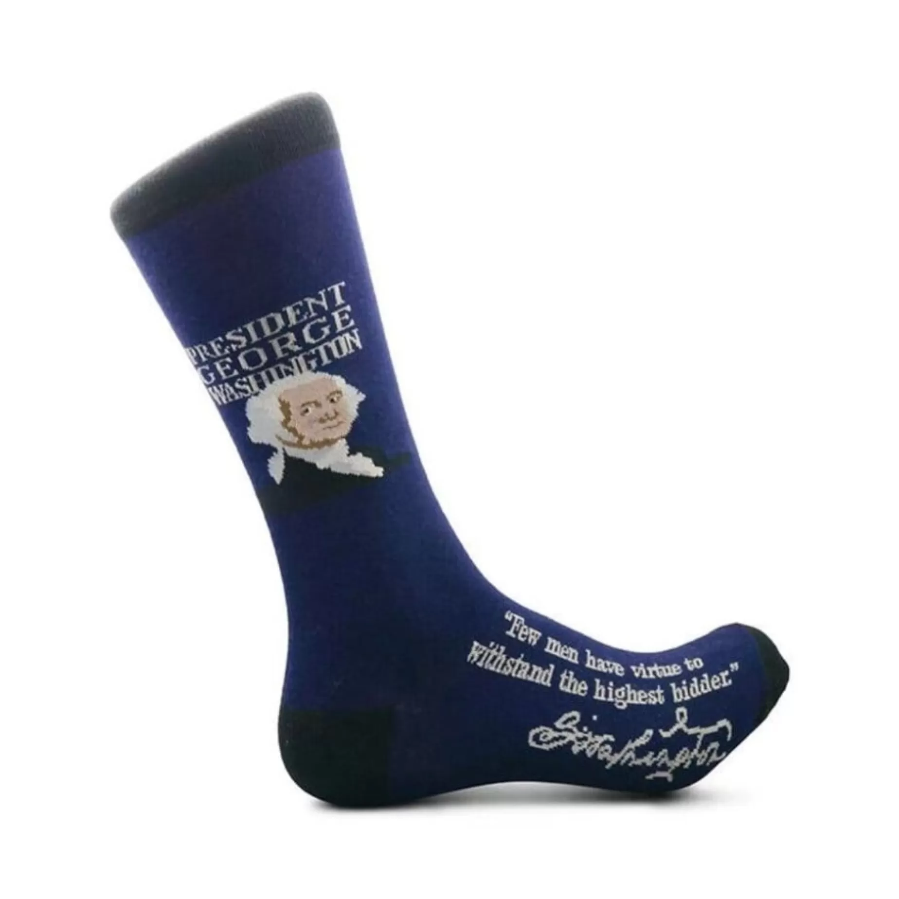 President George Washington Quotation Socks<* Shop