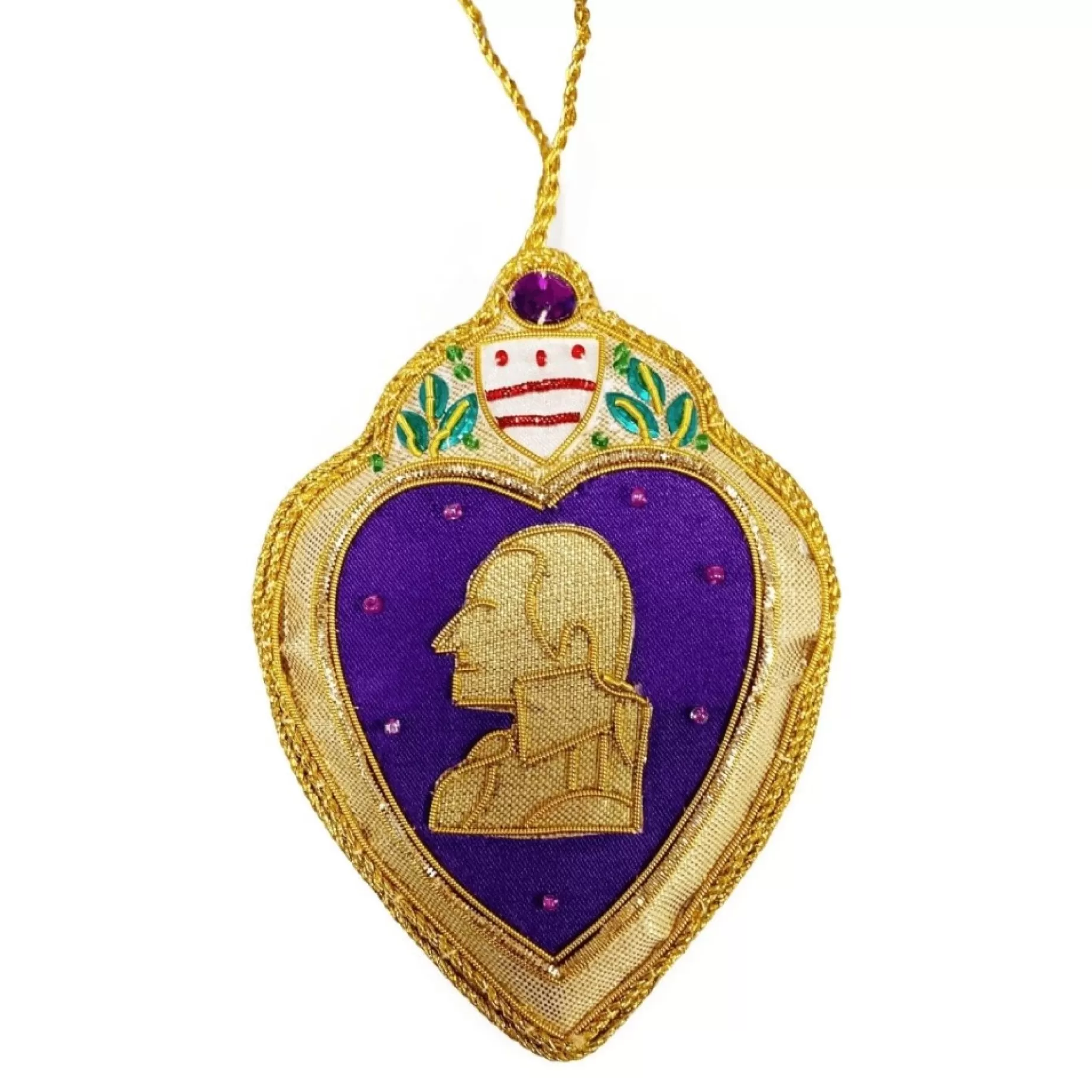 Purple Heart Ornament<ST NICOLAS LTD. Store