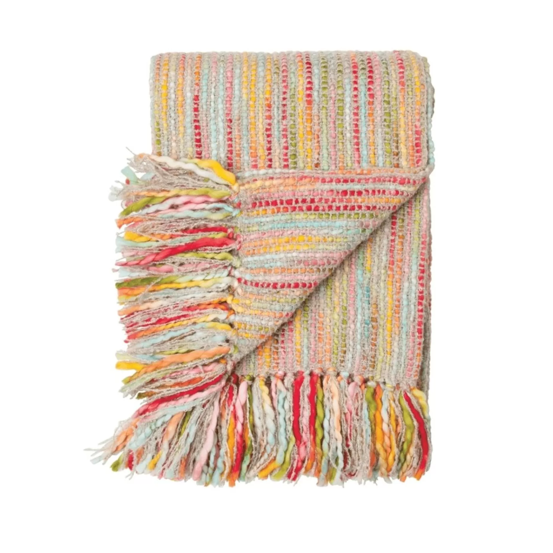 Rainbow Woven Throw<C & F ENTERPRISE Flash Sale