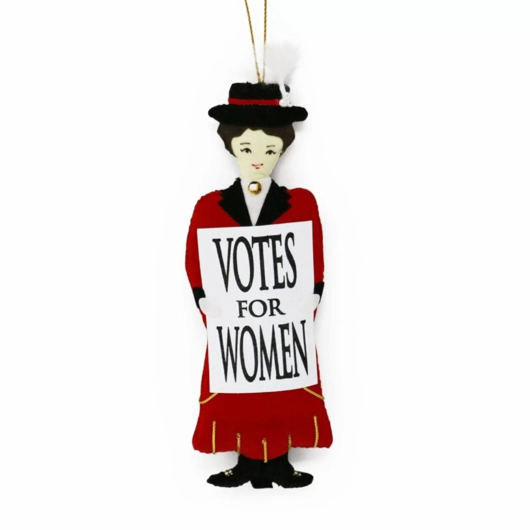 Red Suffragette Ornament<ST NICOLAS LTD. Outlet