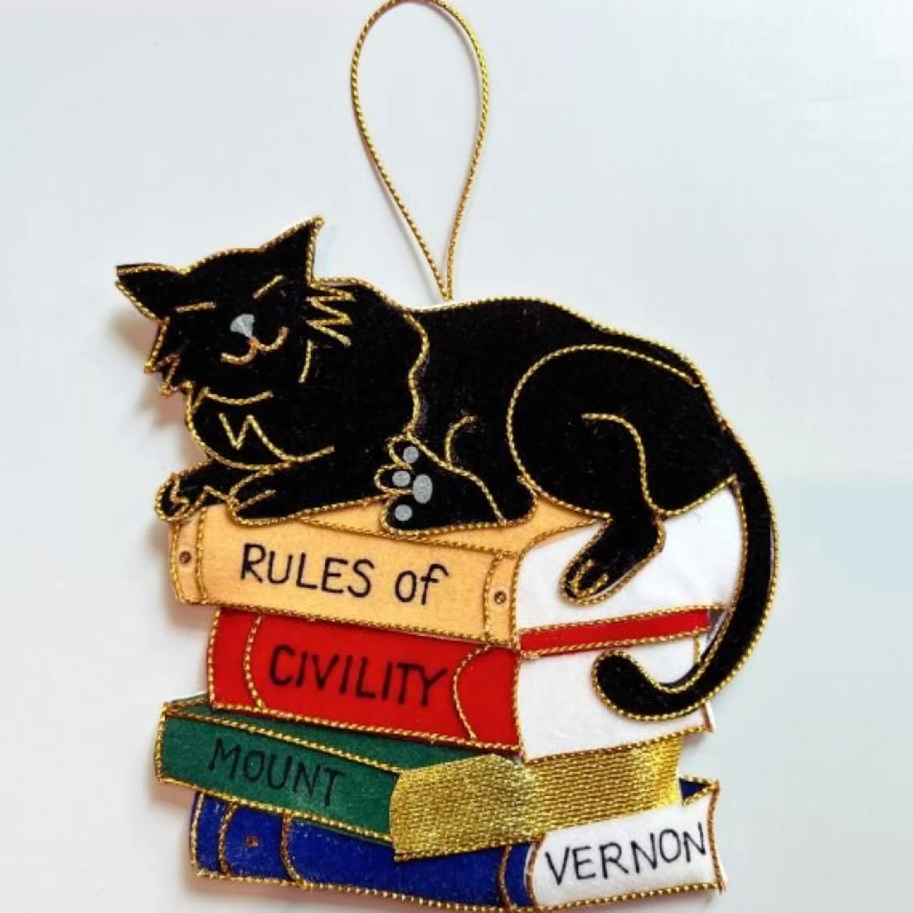 St. Nicolas Cat Ornament - Mount Vernon Exclusive<ST NICOLAS LTD. Clearance