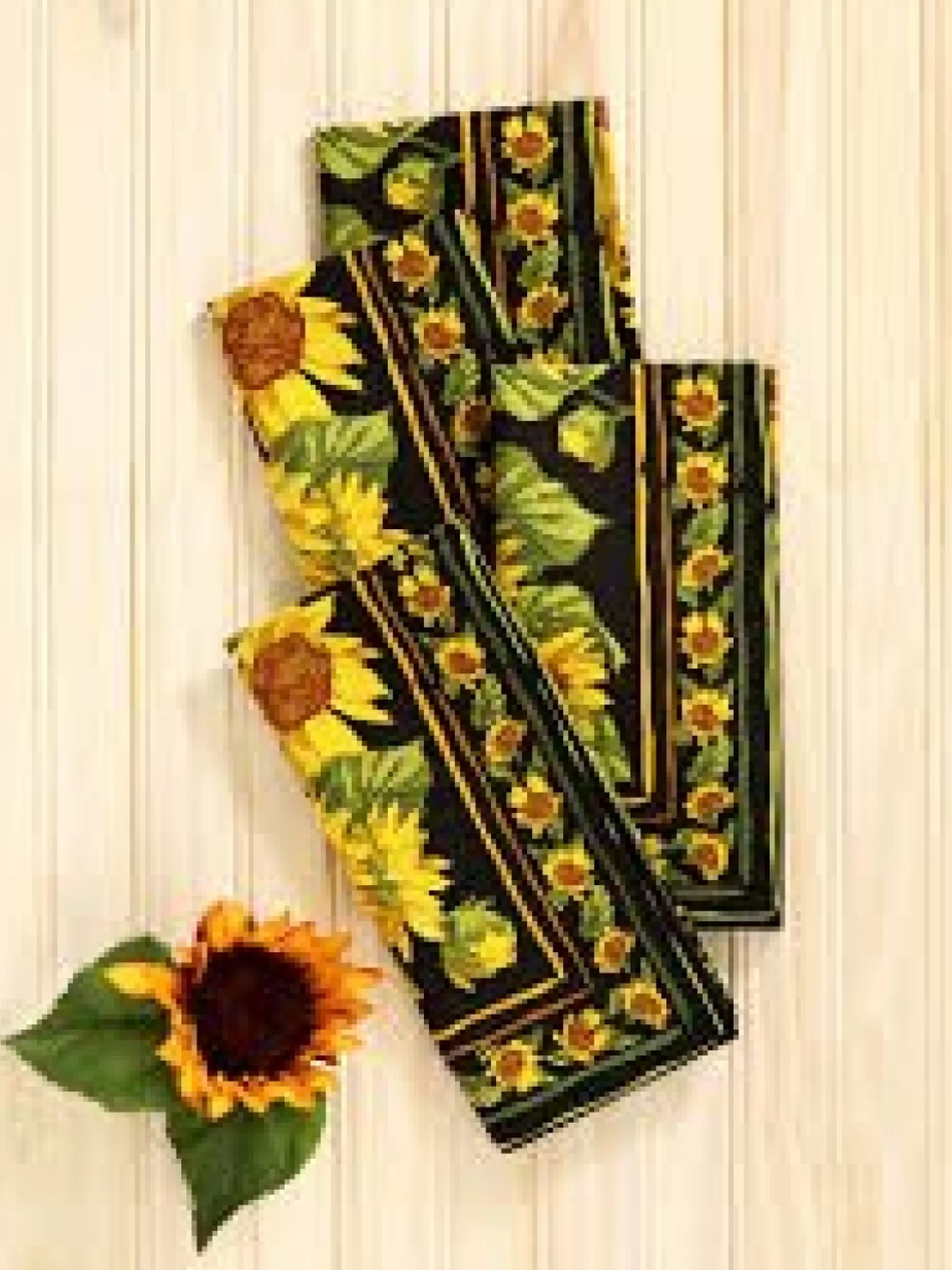 Sunflower Valley Napkins Set/4<CORNELL ONLINE LLC Sale