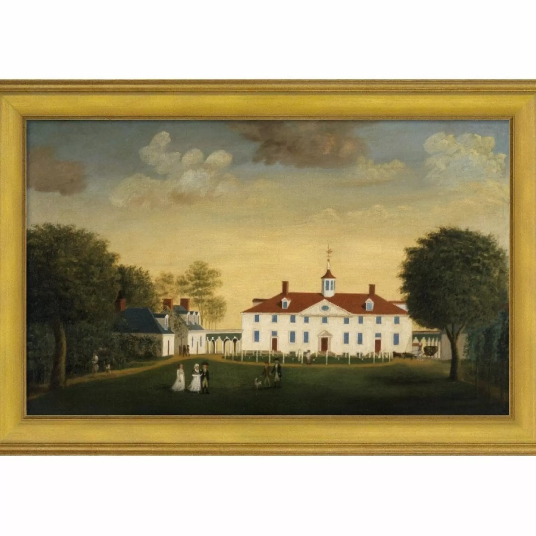 The Mount Vernon 1792 West Front Framed Print: Large Edition<BENTLEY GLOBAL ARTS GROUP Cheap