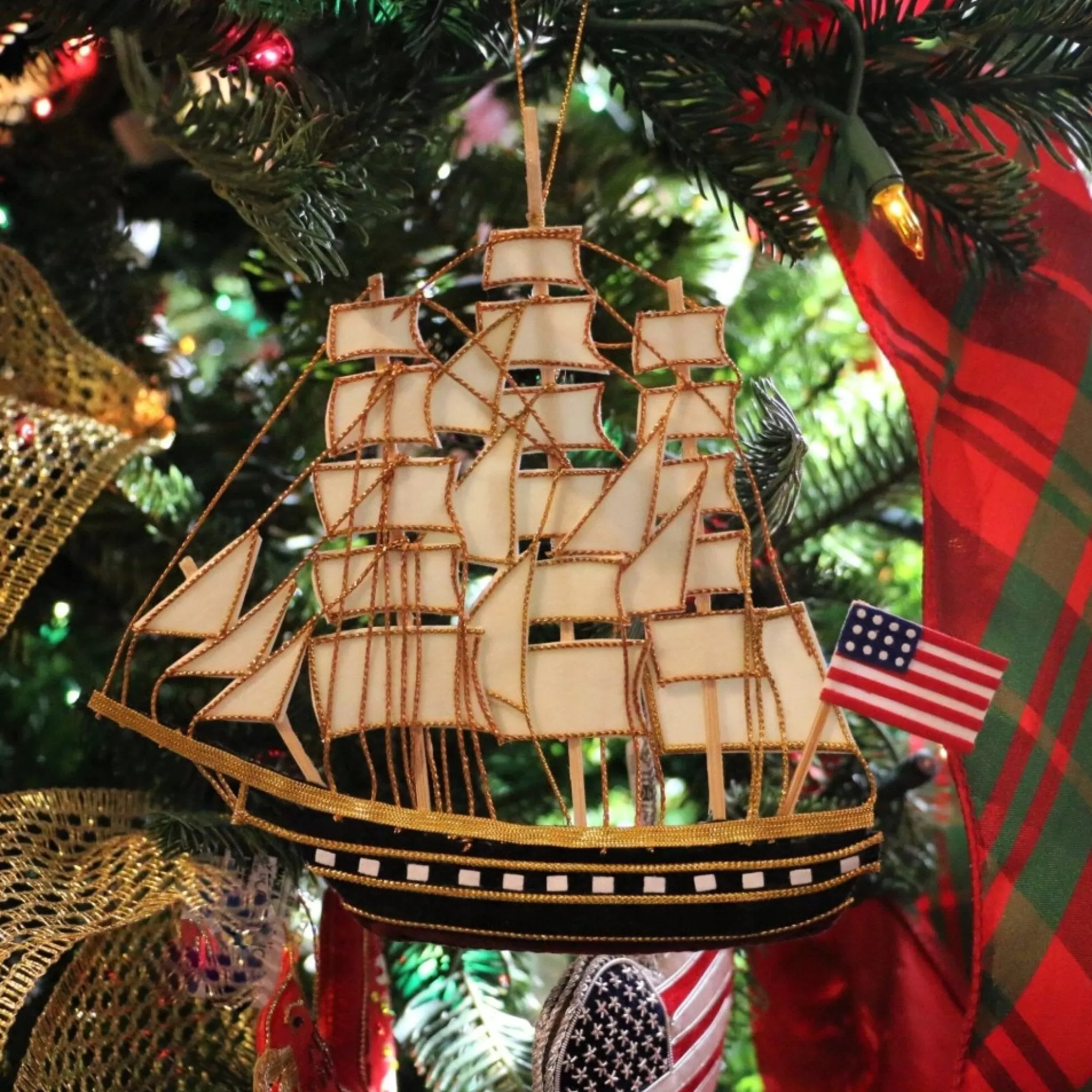 Uss Constitution Ship Ornament<ST NICOLAS LTD. Cheap