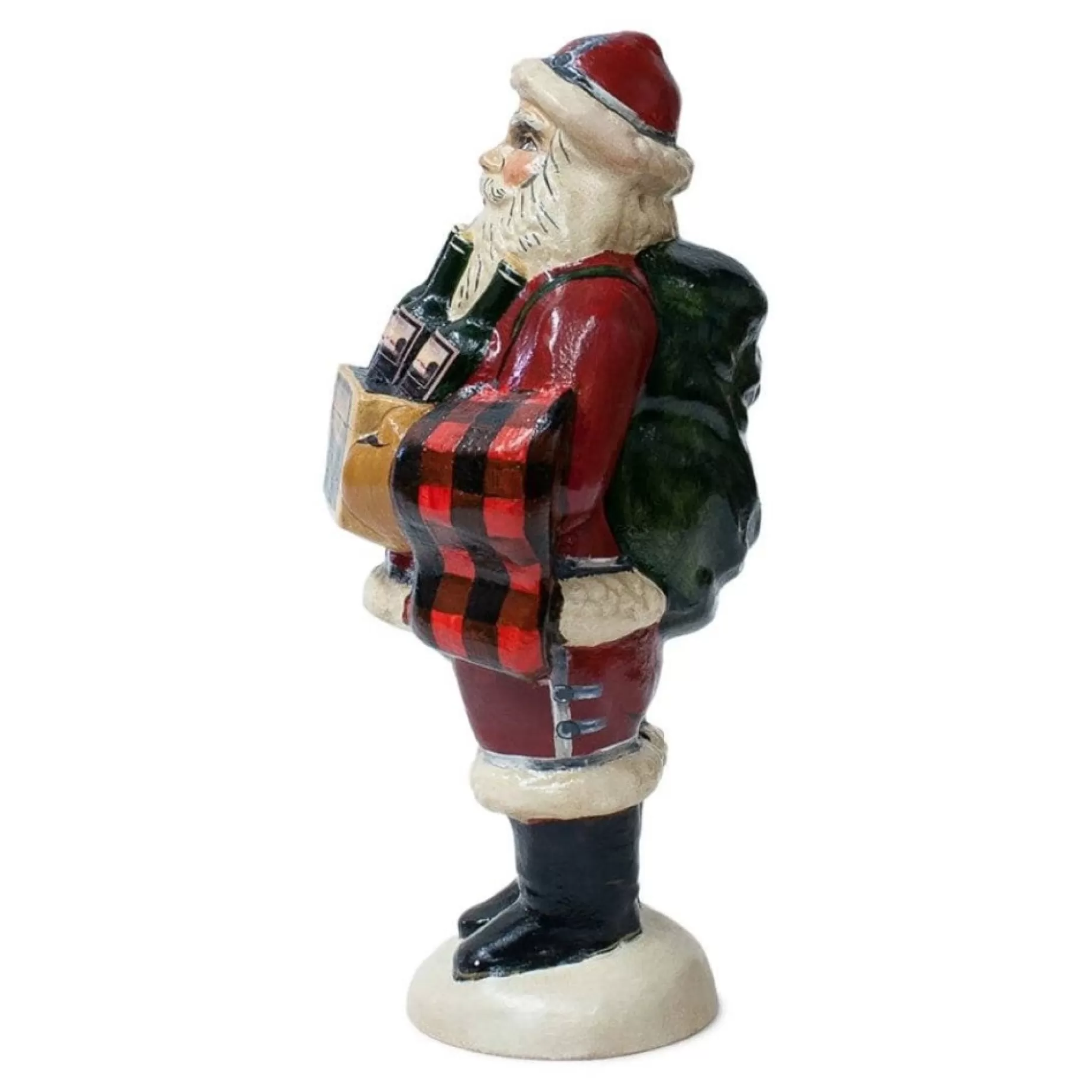 Vaillancourt Mount Vernon Wine Santa<VAILLANCOURT FOLK ART Sale