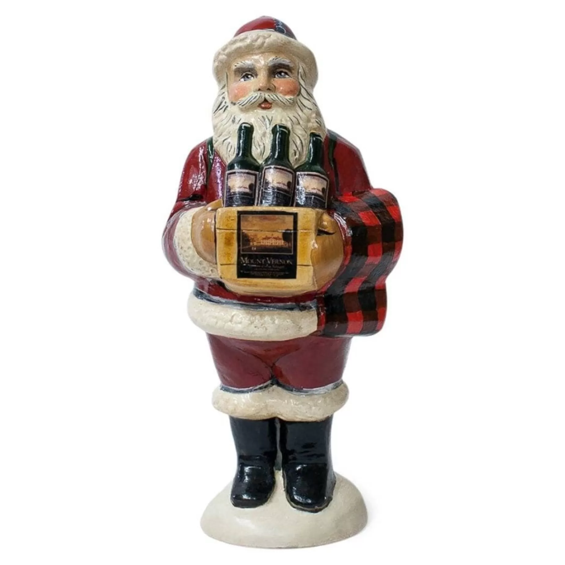 Vaillancourt Mount Vernon Wine Santa<VAILLANCOURT FOLK ART Sale